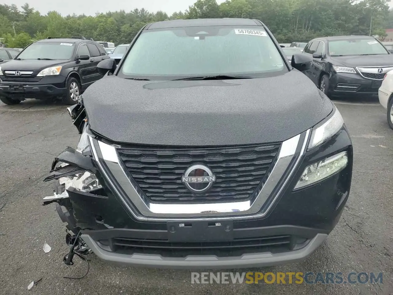 5 Photograph of a damaged car JN8BT3BB0PW472534 NISSAN ROGUE 2023