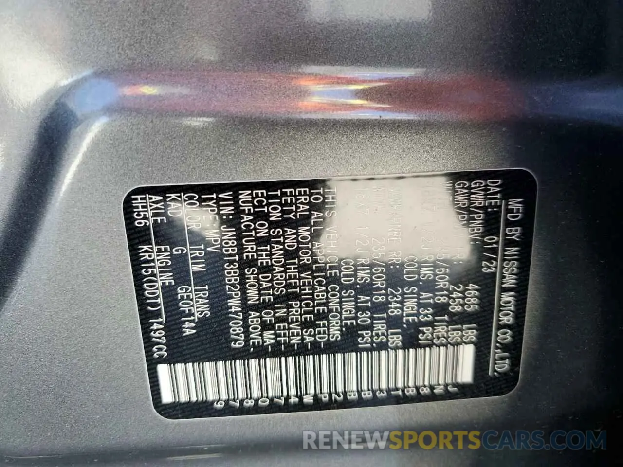 16 Photograph of a damaged car JN8BT3BB2PW470879 NISSAN ROGUE 2023