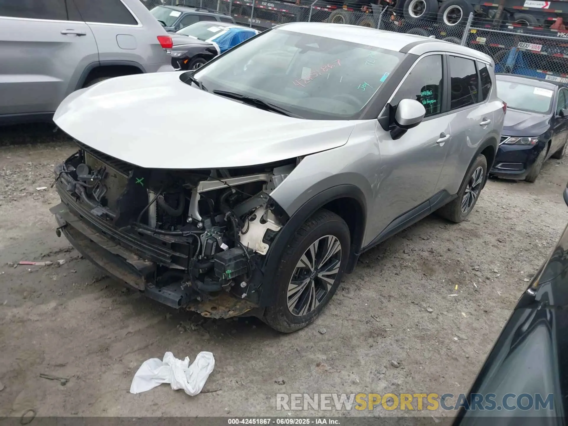 2 Photograph of a damaged car JN8BT3BB3PW472513 NISSAN ROGUE 2023