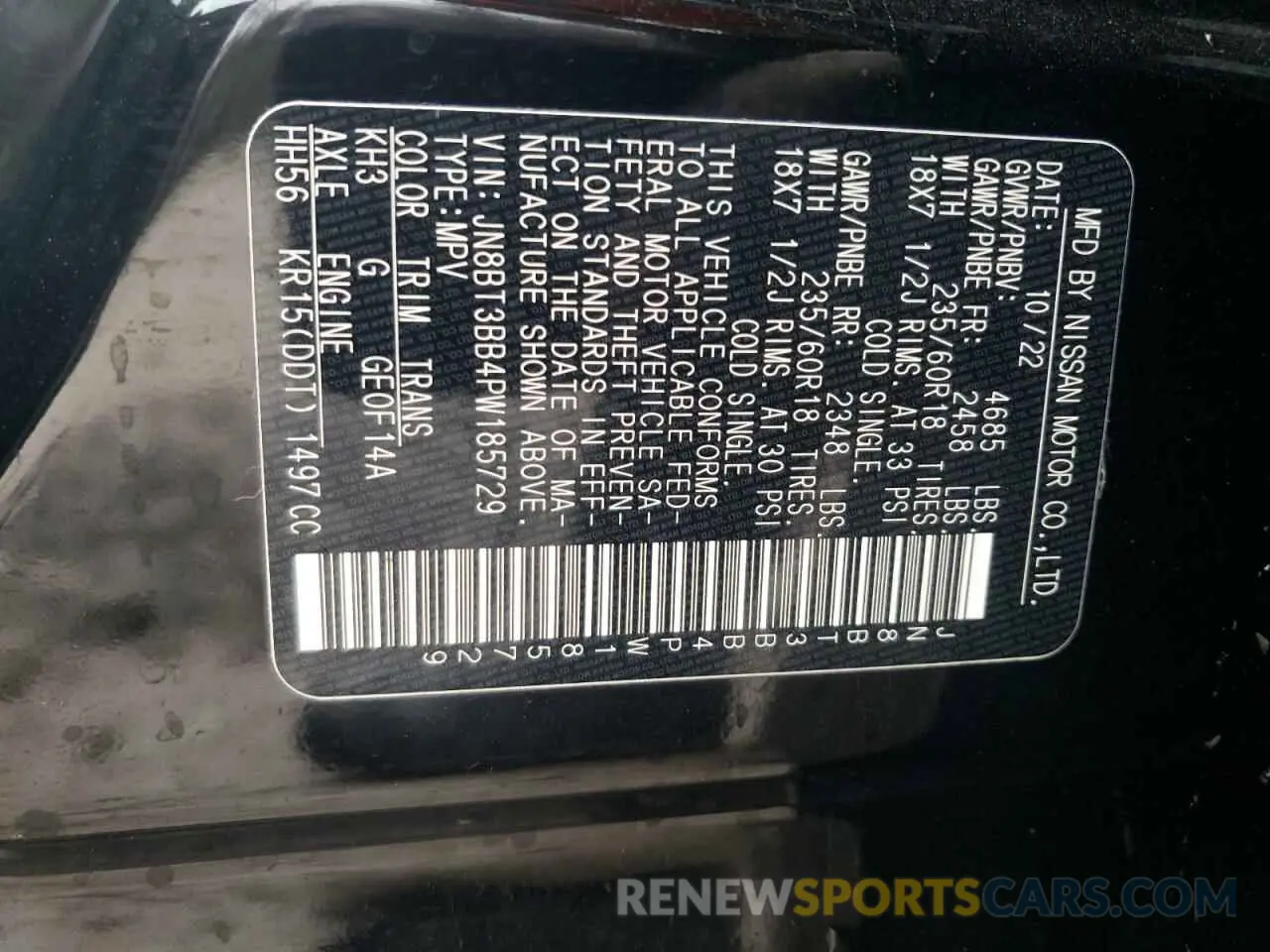 16 Photograph of a damaged car JN8BT3BB4PW185729 NISSAN ROGUE 2023