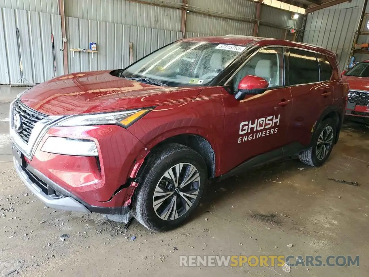 1 Photograph of a damaged car JN8BT3BB4PW188341 NISSAN ROGUE 2023