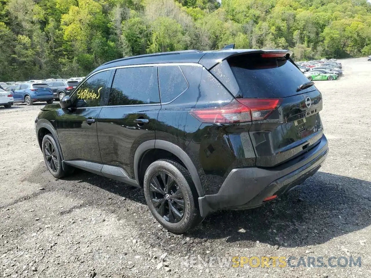 2 Photograph of a damaged car JN8BT3BB5PW208208 NISSAN ROGUE 2023