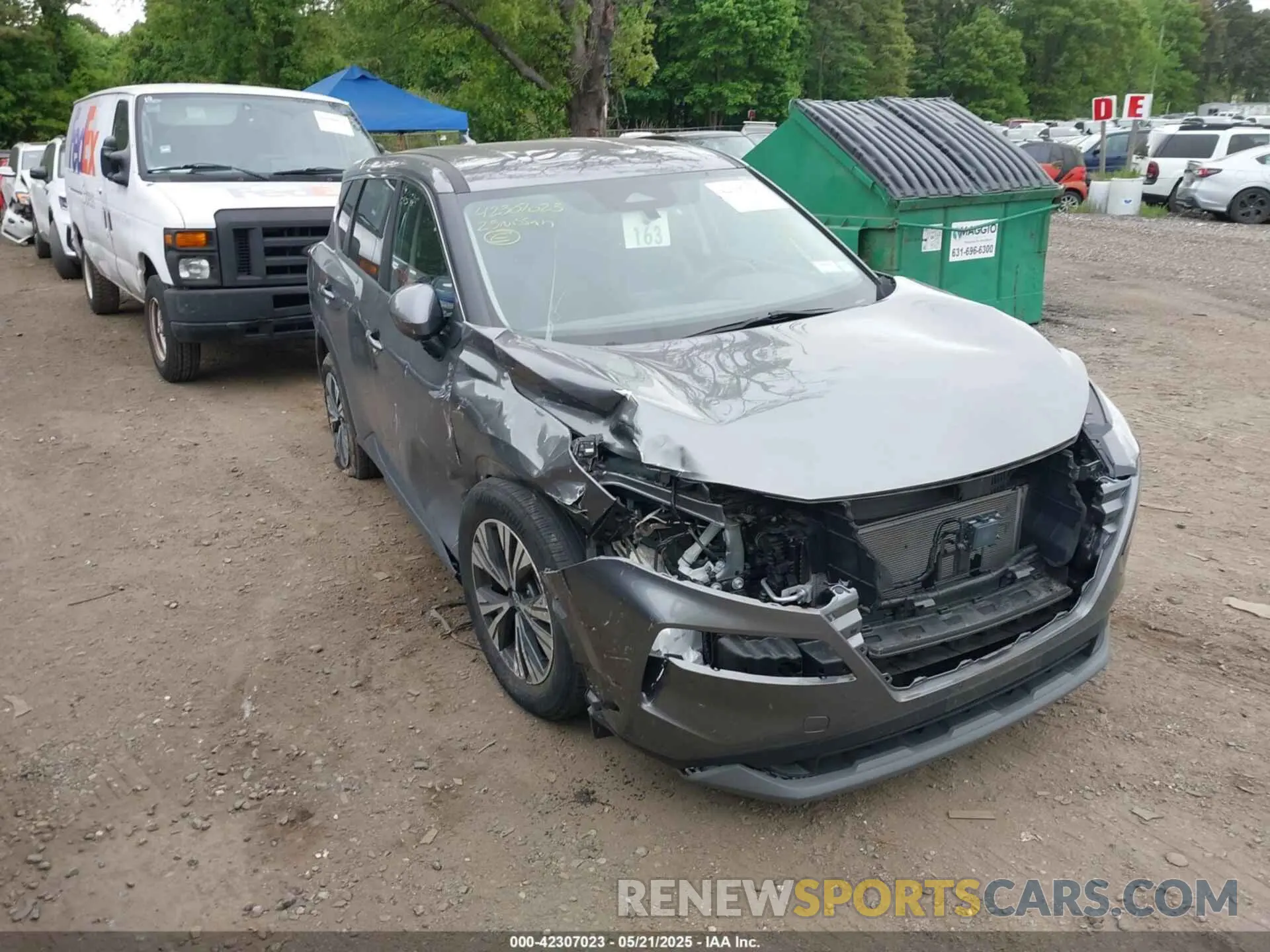 1 Photograph of a damaged car JN8BT3BB8PW472927 NISSAN ROGUE 2023