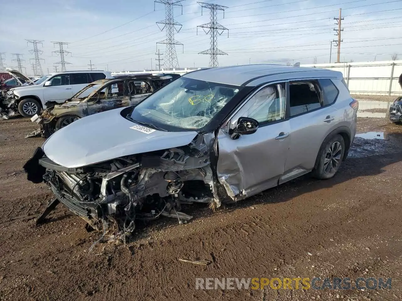 1 Photograph of a damaged car JN8BT3BBXPW466997 NISSAN ROGUE 2023