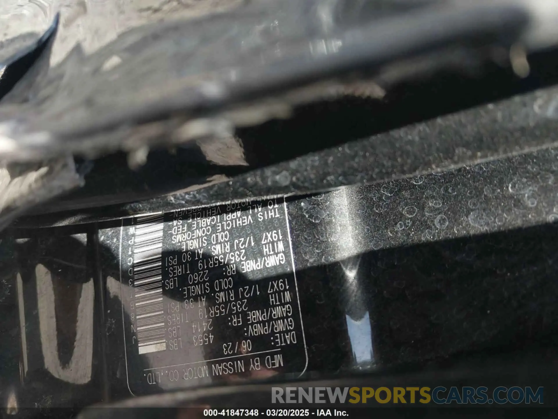 9 Photograph of a damaged car JN8BT3DC1PW106670 NISSAN ROGUE 2023