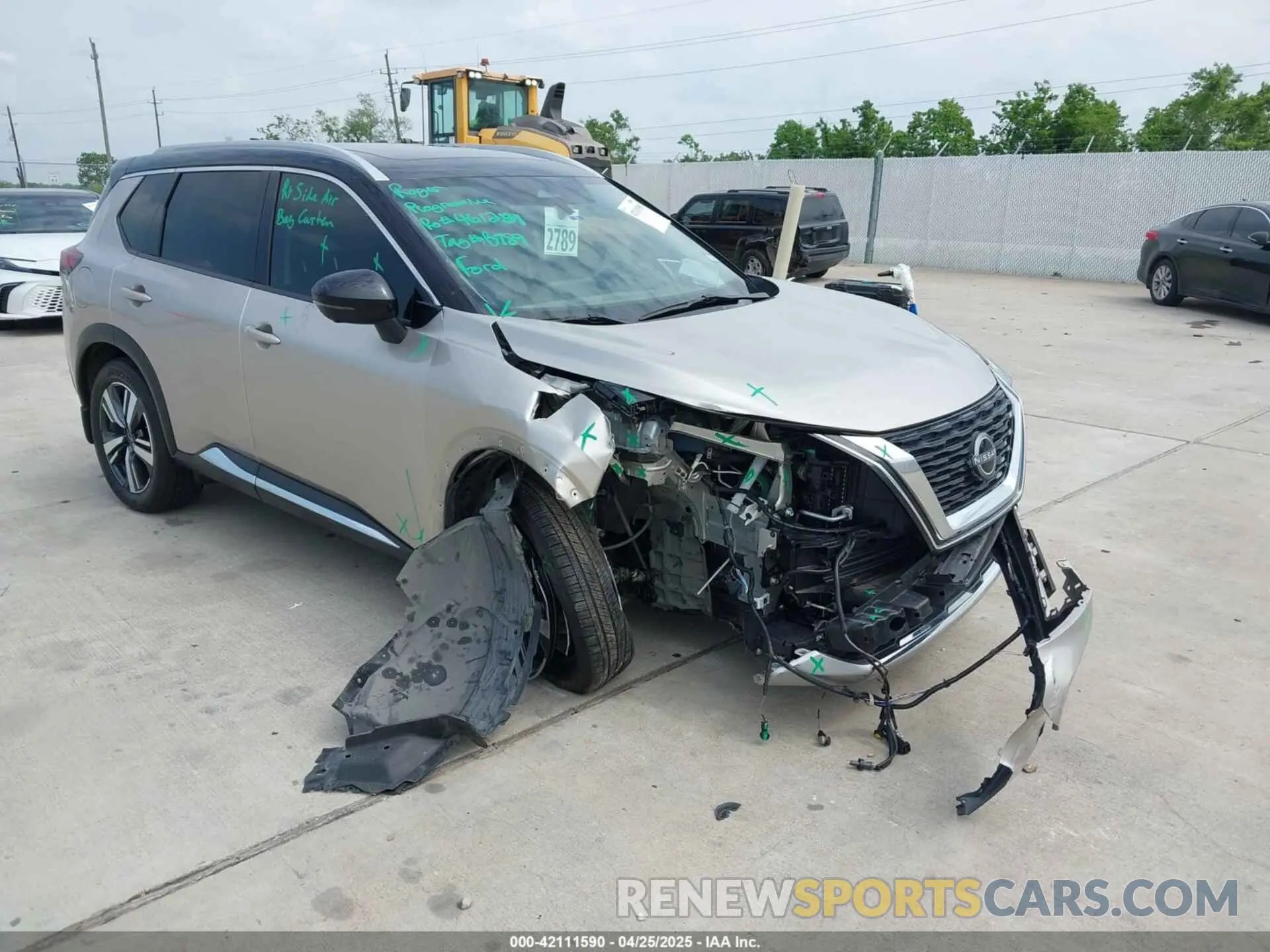 1 Photograph of a damaged car JN8BT3DD5PW321042 NISSAN ROGUE 2023
