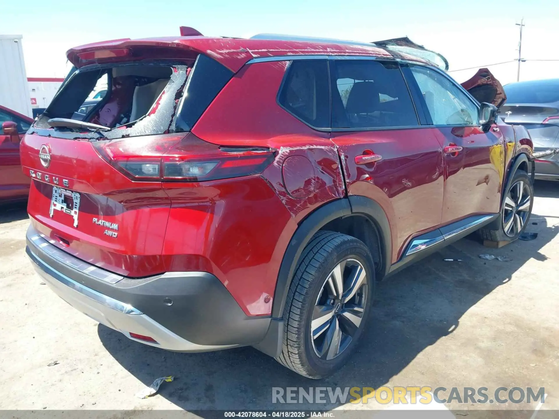 4 Photograph of a damaged car JN8BT3DDXPW308075 NISSAN ROGUE 2023