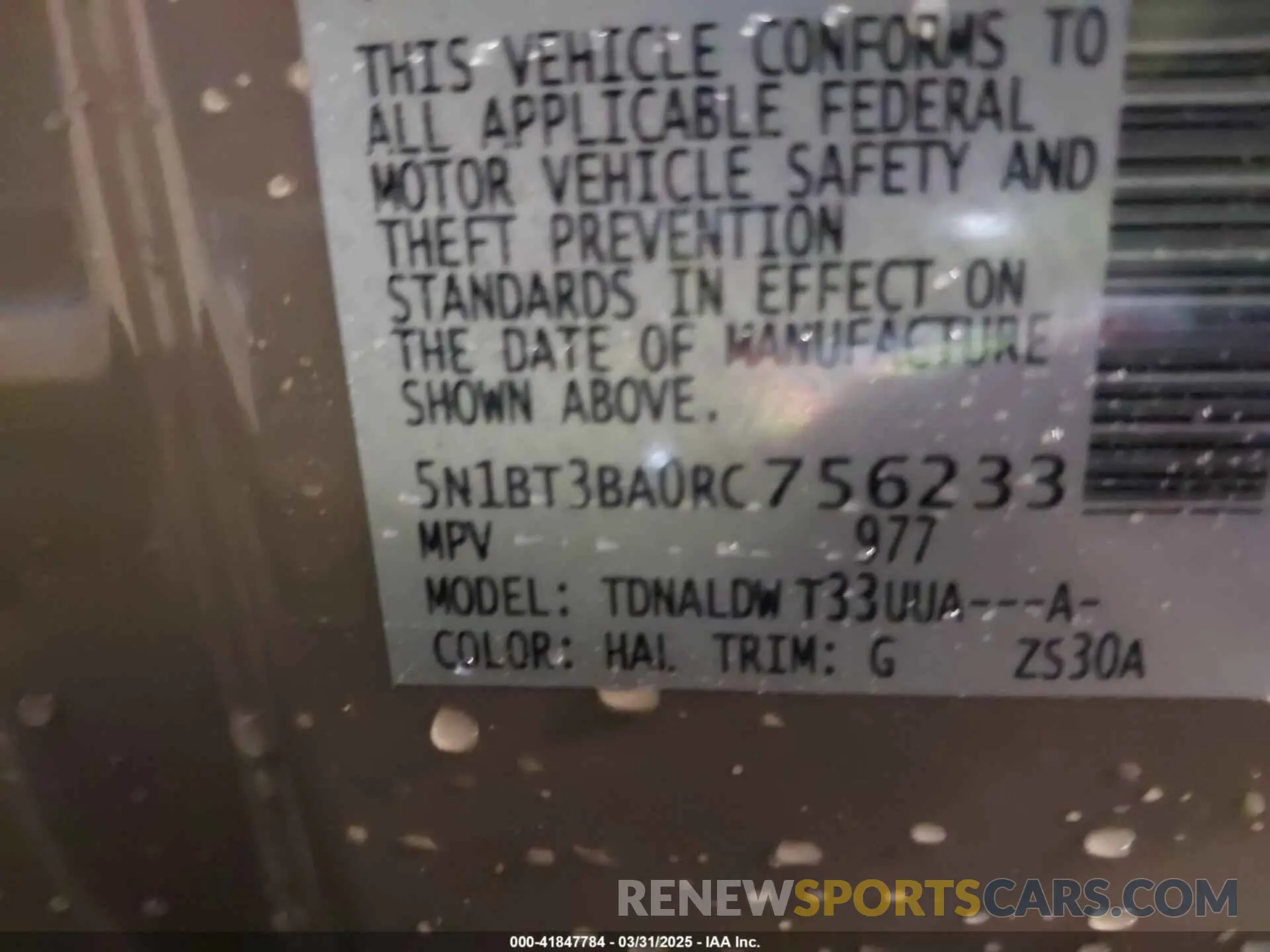 9 Photograph of a damaged car 5N1BT3BA0RC756233 NISSAN ROGUE 2024