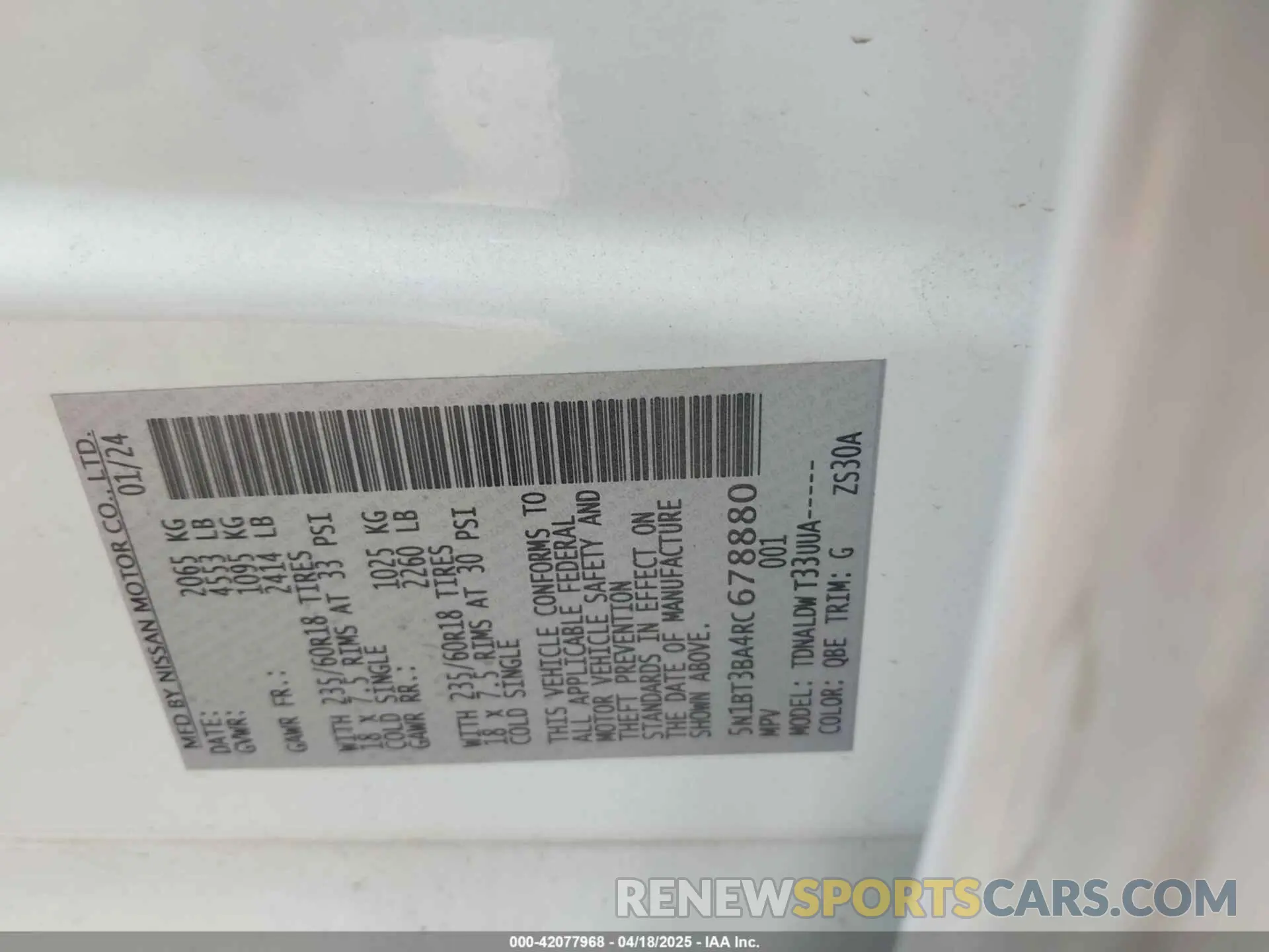 9 Photograph of a damaged car 5N1BT3BA4RC678880 NISSAN ROGUE 2024