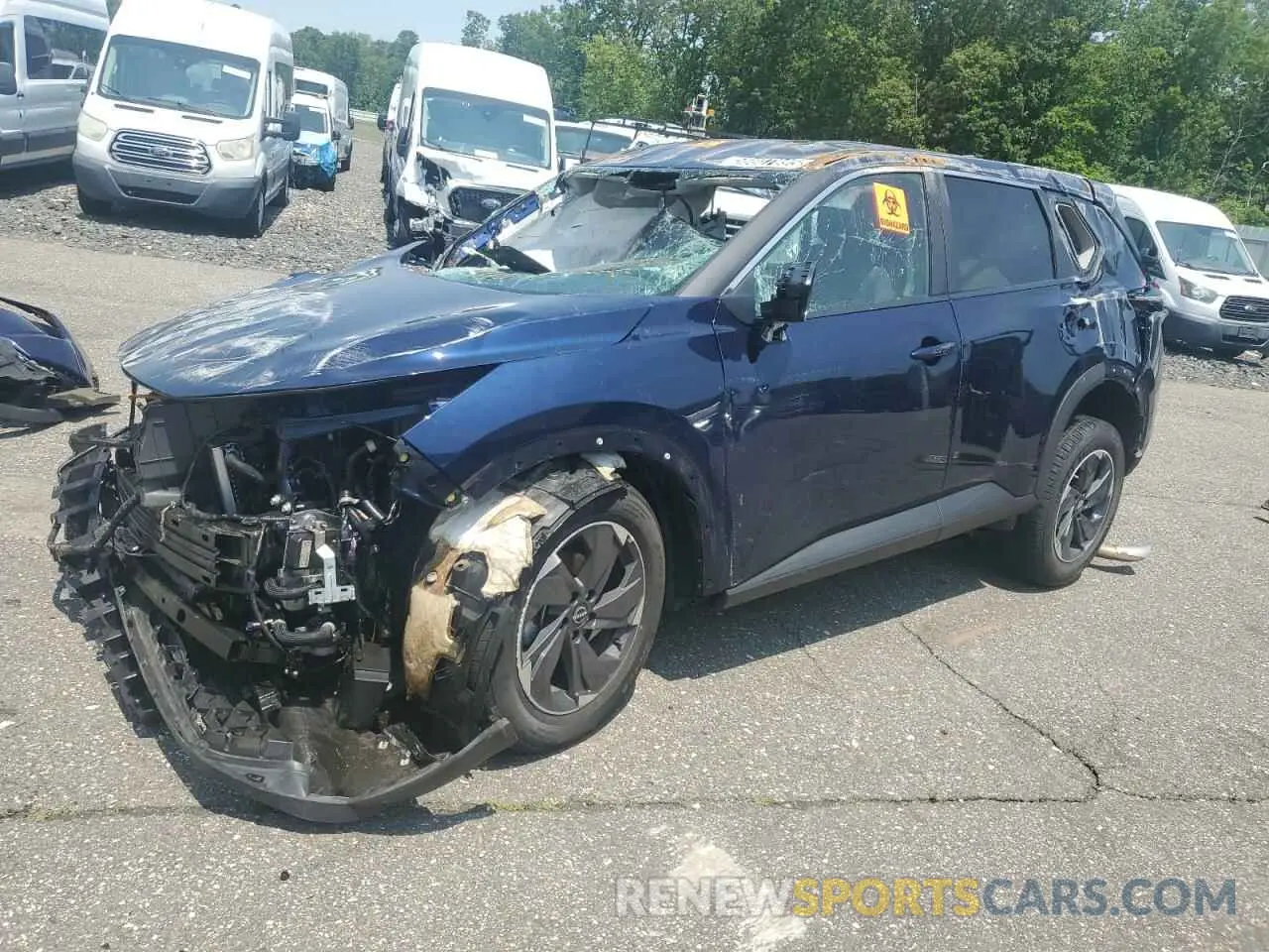 1 Photograph of a damaged car 5N1BT3BA4RC698076 NISSAN ROGUE 2024