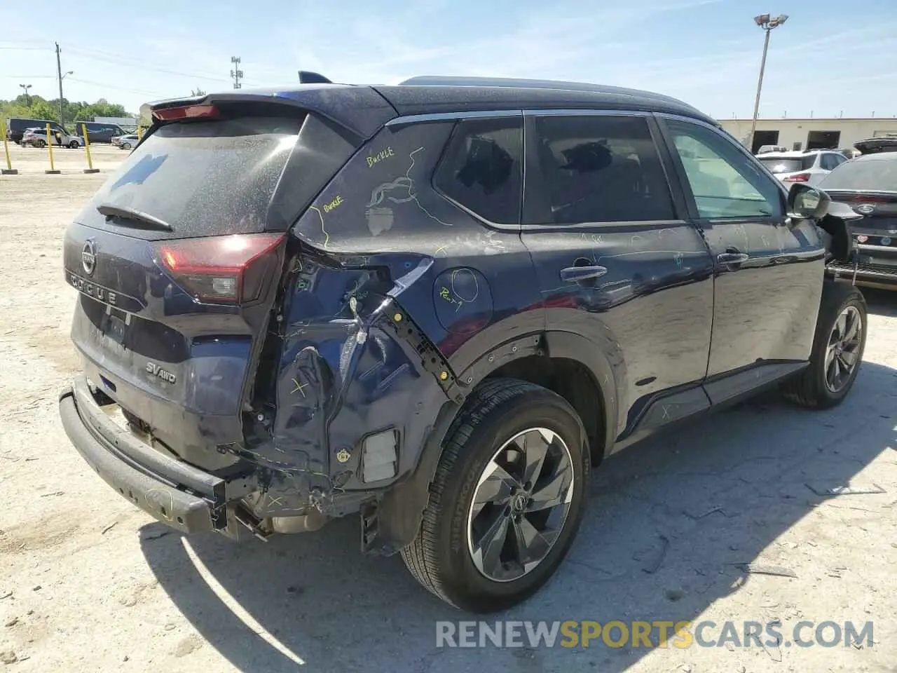 3 Photograph of a damaged car 5N1BT3BB0RC717991 NISSAN ROGUE 2024