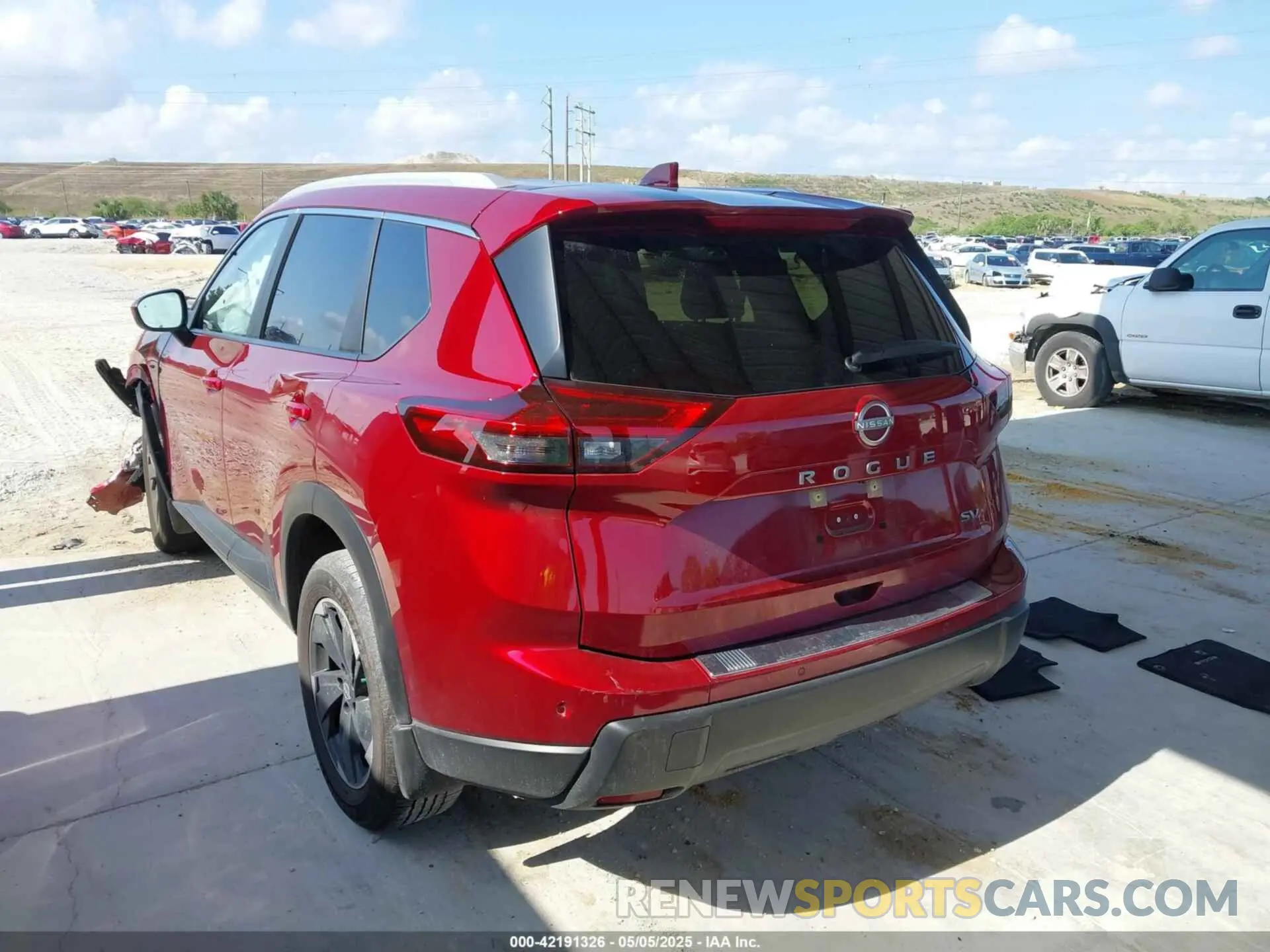3 Photograph of a damaged car JN8BT3BA0RW001834 NISSAN ROGUE 2024