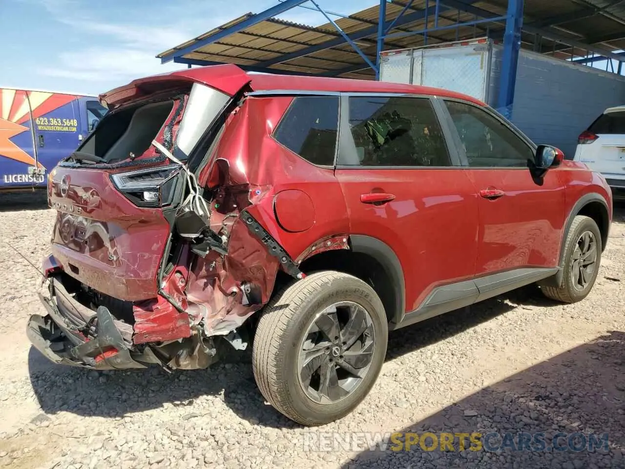 3 Photograph of a damaged car JN8BT3BA6RW001529 NISSAN ROGUE 2024