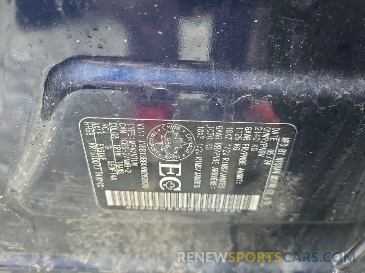 13 Photograph of a damaged car JN8BT3BB0RW282820 NISSAN ROGUE 2024