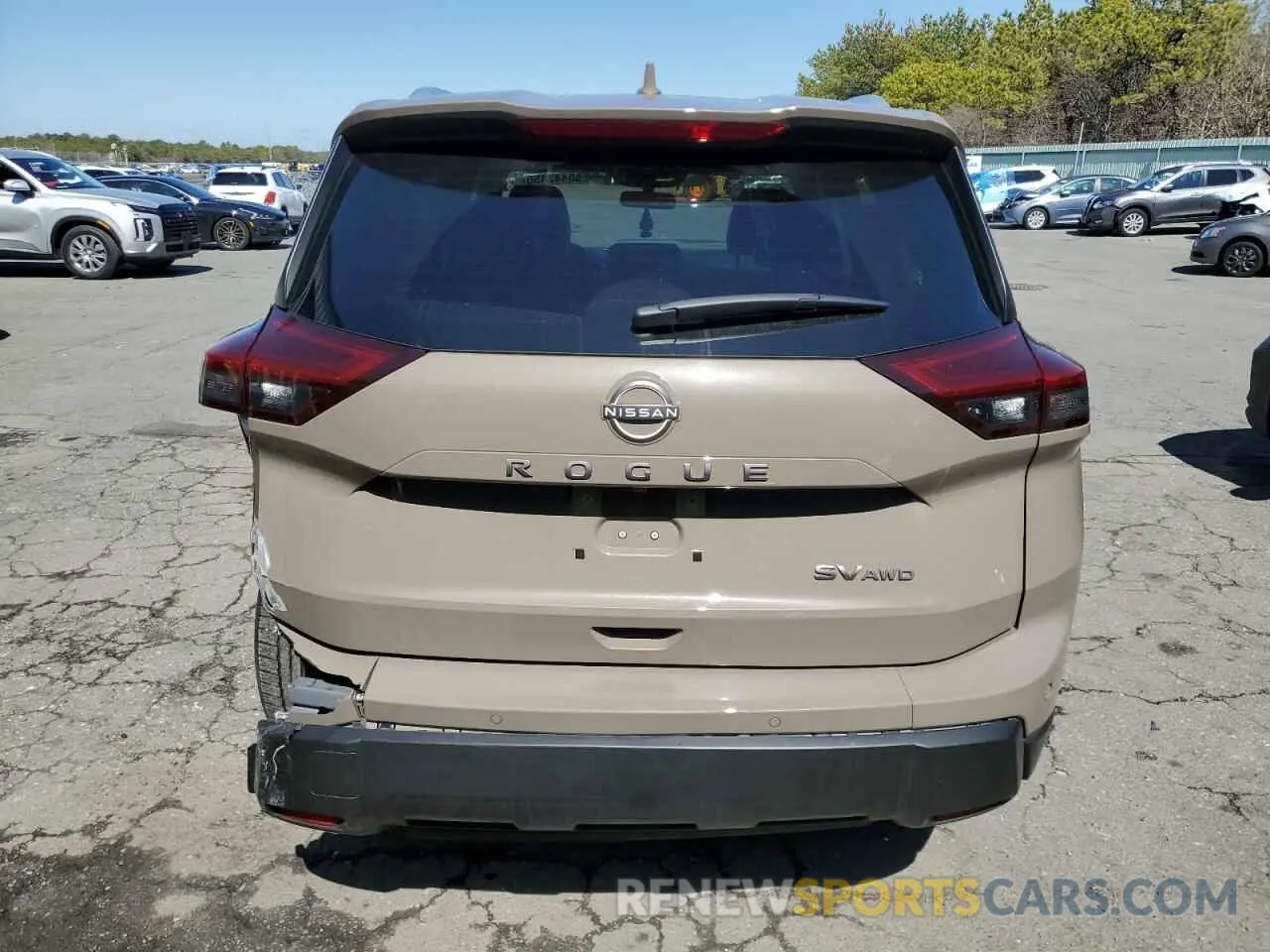 6 Photograph of a damaged car JN8BT3BB1RW288481 NISSAN ROGUE 2024
