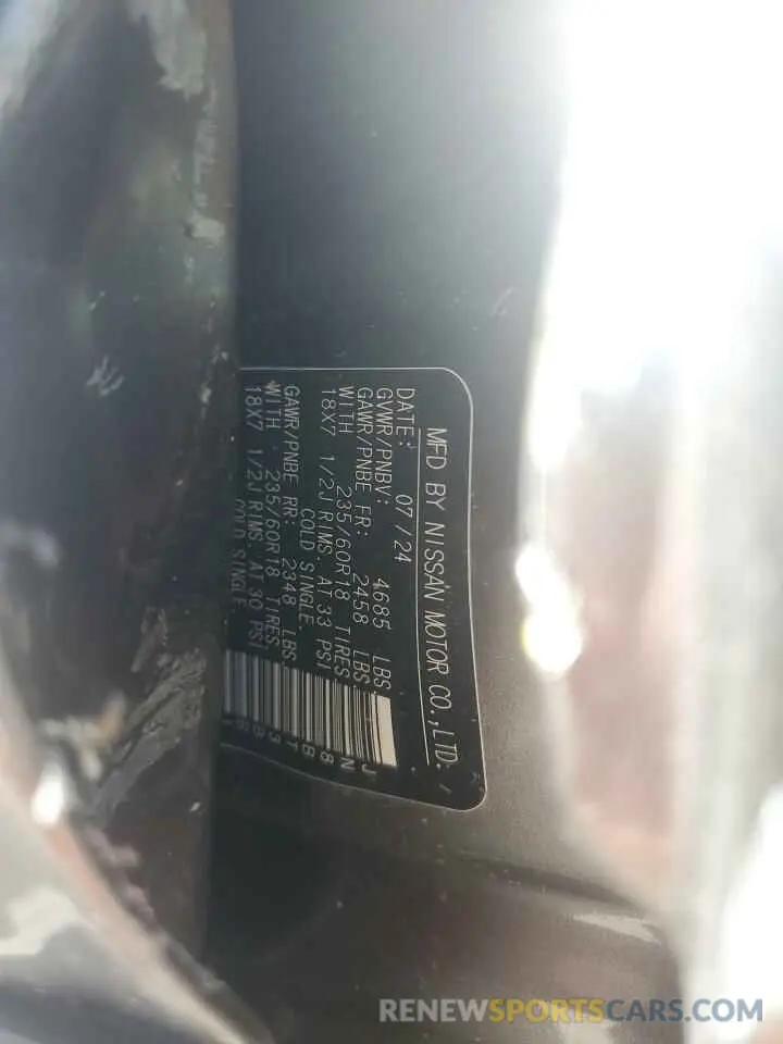 13 Photograph of a damaged car JN8BT3BB1RW289209 NISSAN ROGUE 2024