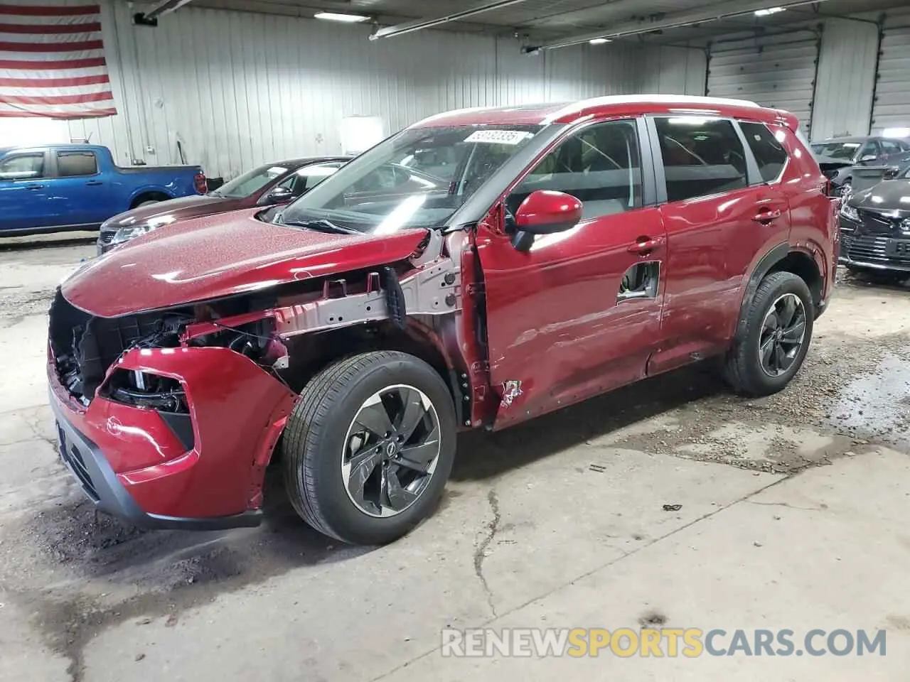 1 Photograph of a damaged car JN8BT3BB6RW172595 NISSAN ROGUE 2024