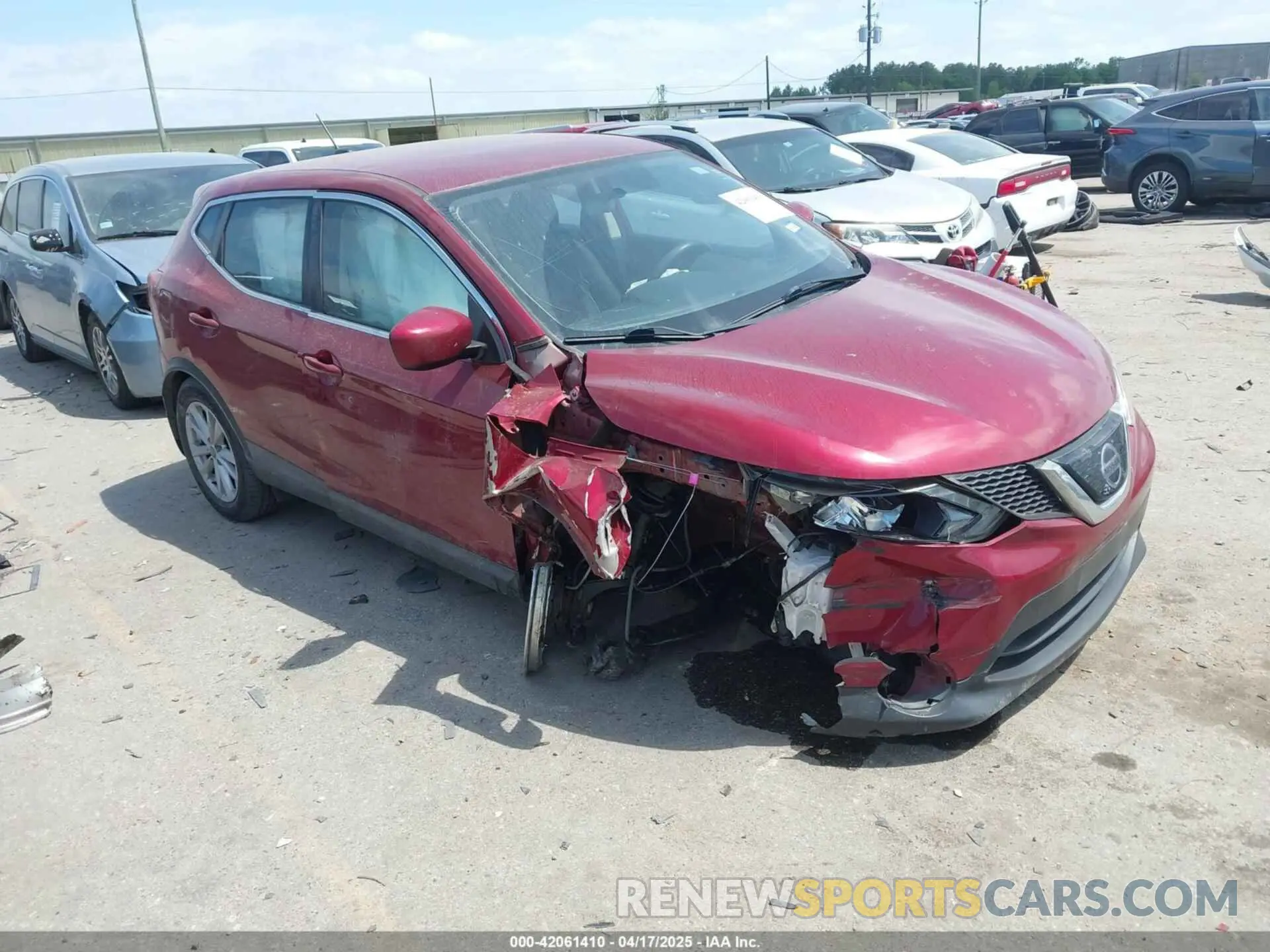 1 Photograph of a damaged car JN1BJ1CP3KW210633 NISSAN ROGUE SPORT 2019