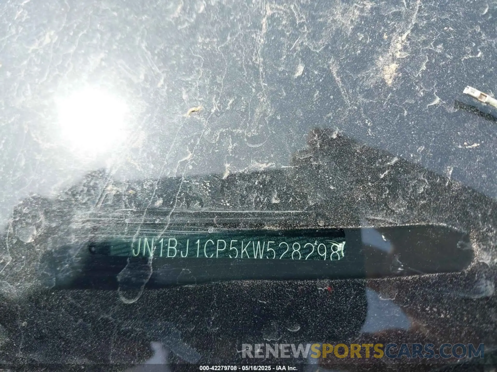 9 Photograph of a damaged car JN1BJ1CP5KW528298 NISSAN ROGUE SPORT 2019