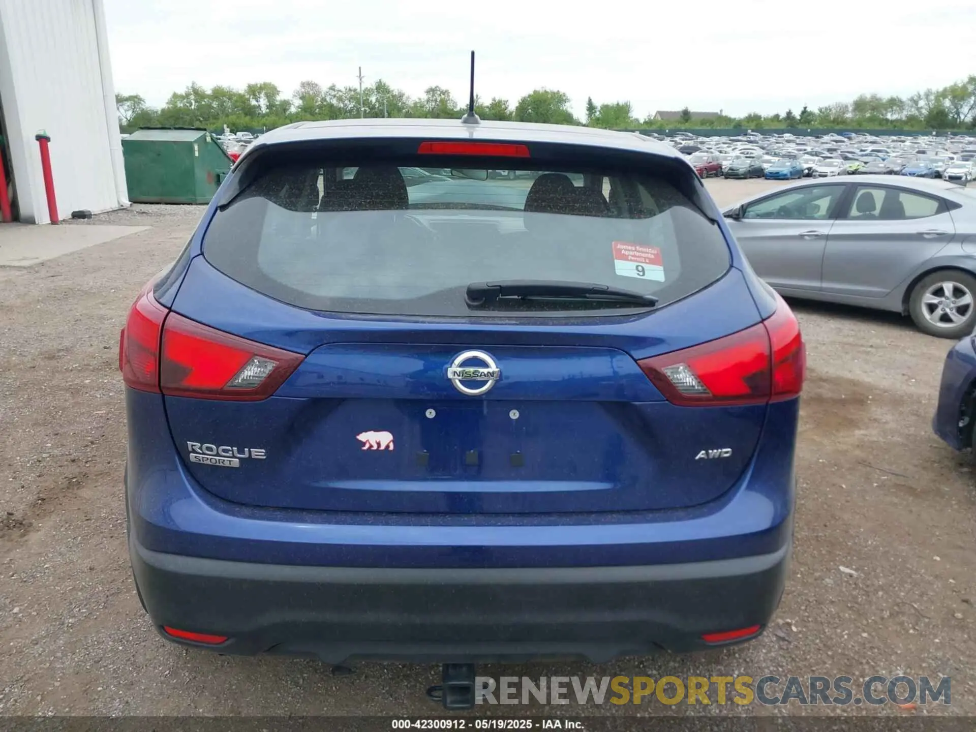 15 Photograph of a damaged car JN1BJ1CR9KW350946 NISSAN ROGUE SPORT 2019
