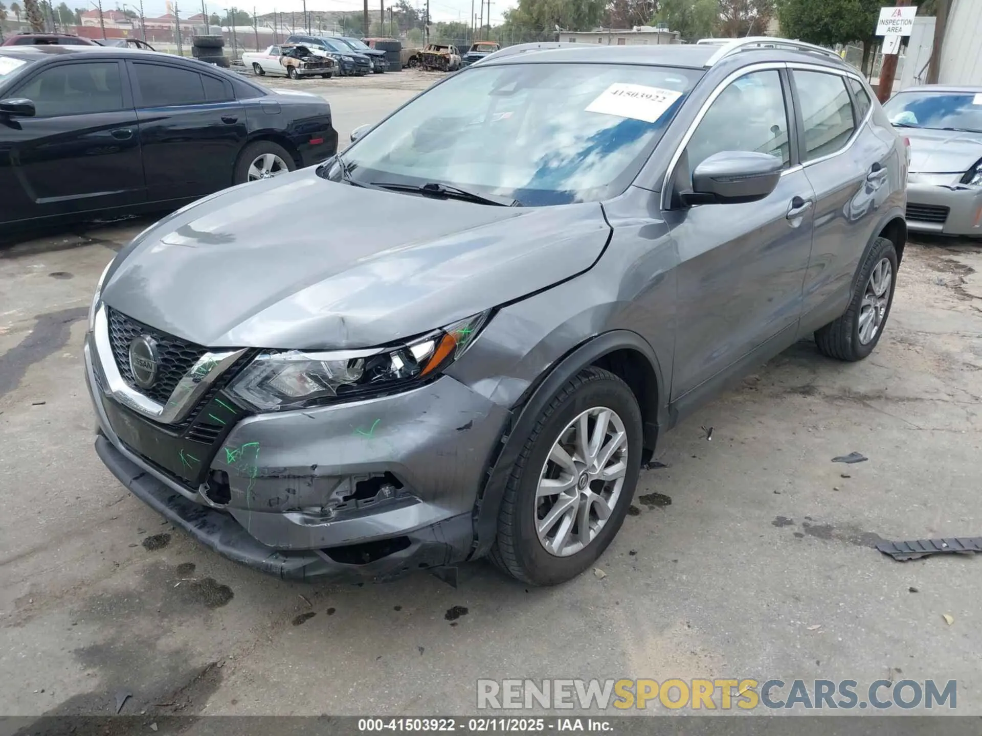 2 Photograph of a damaged car JN1BJ1CV7LW276117 NISSAN ROGUE SPORT 2020