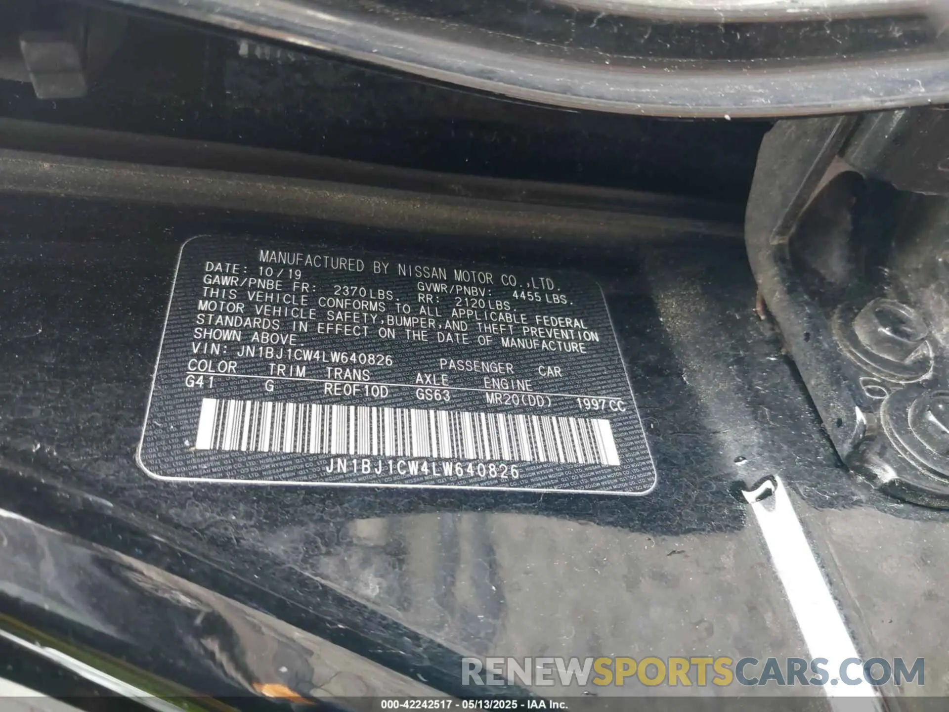 9 Photograph of a damaged car JN1BJ1CW4LW640826 NISSAN ROGUE SPORT 2020