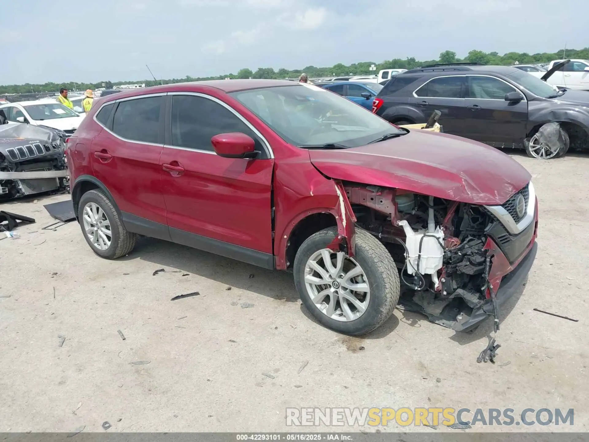 1 Photograph of a damaged car JN1BJ1AV3MW305889 NISSAN ROGUE SPORT 2021