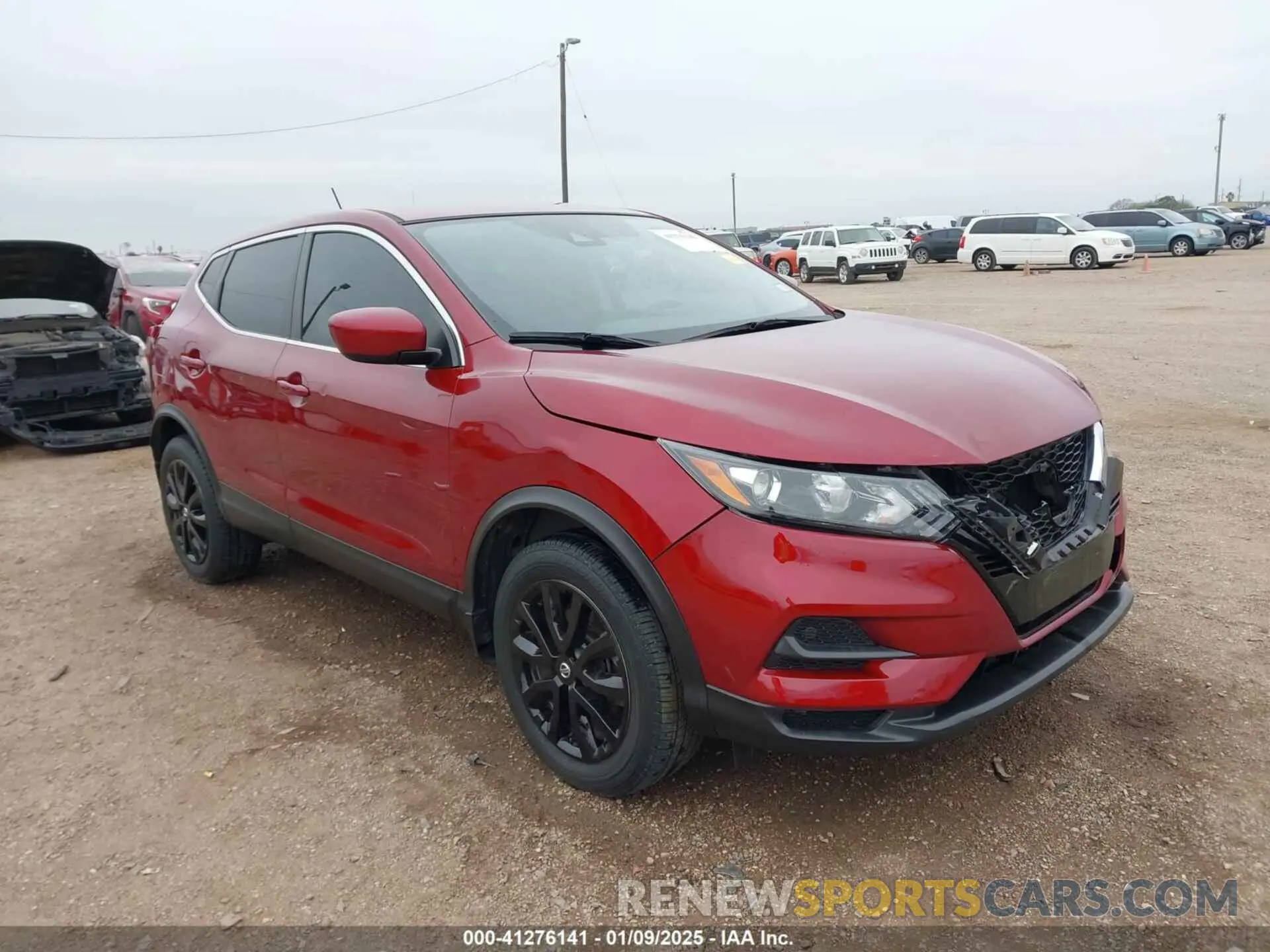 1 Photograph of a damaged car JN1BJ1AV8MW316225 NISSAN ROGUE SPORT 2021