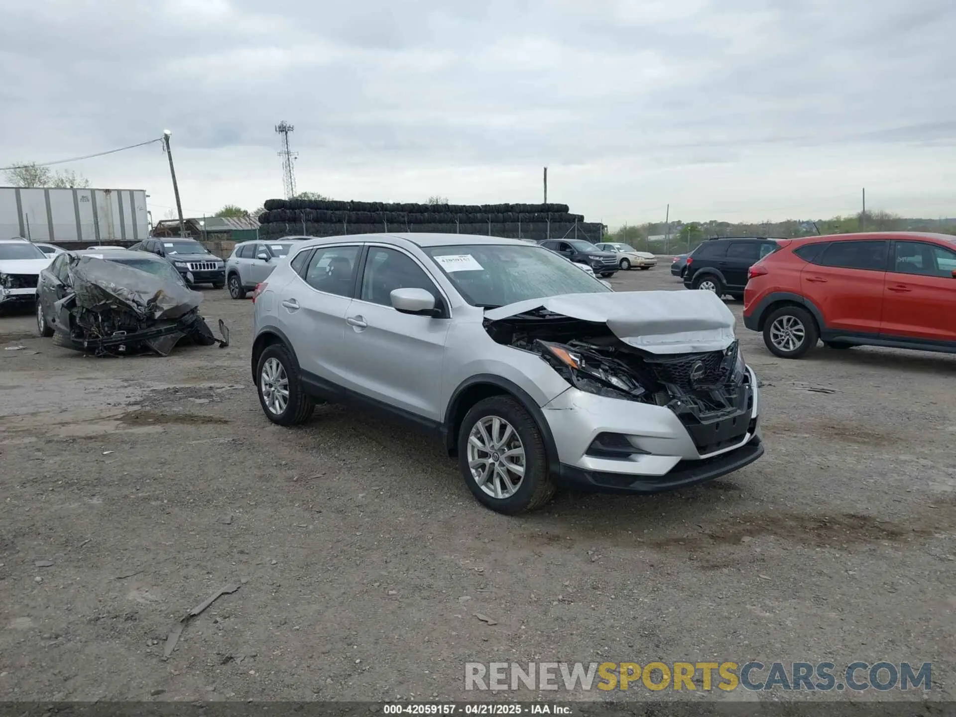 1 Photograph of a damaged car JN1BJ1AW3MW662336 NISSAN ROGUE SPORT 2021