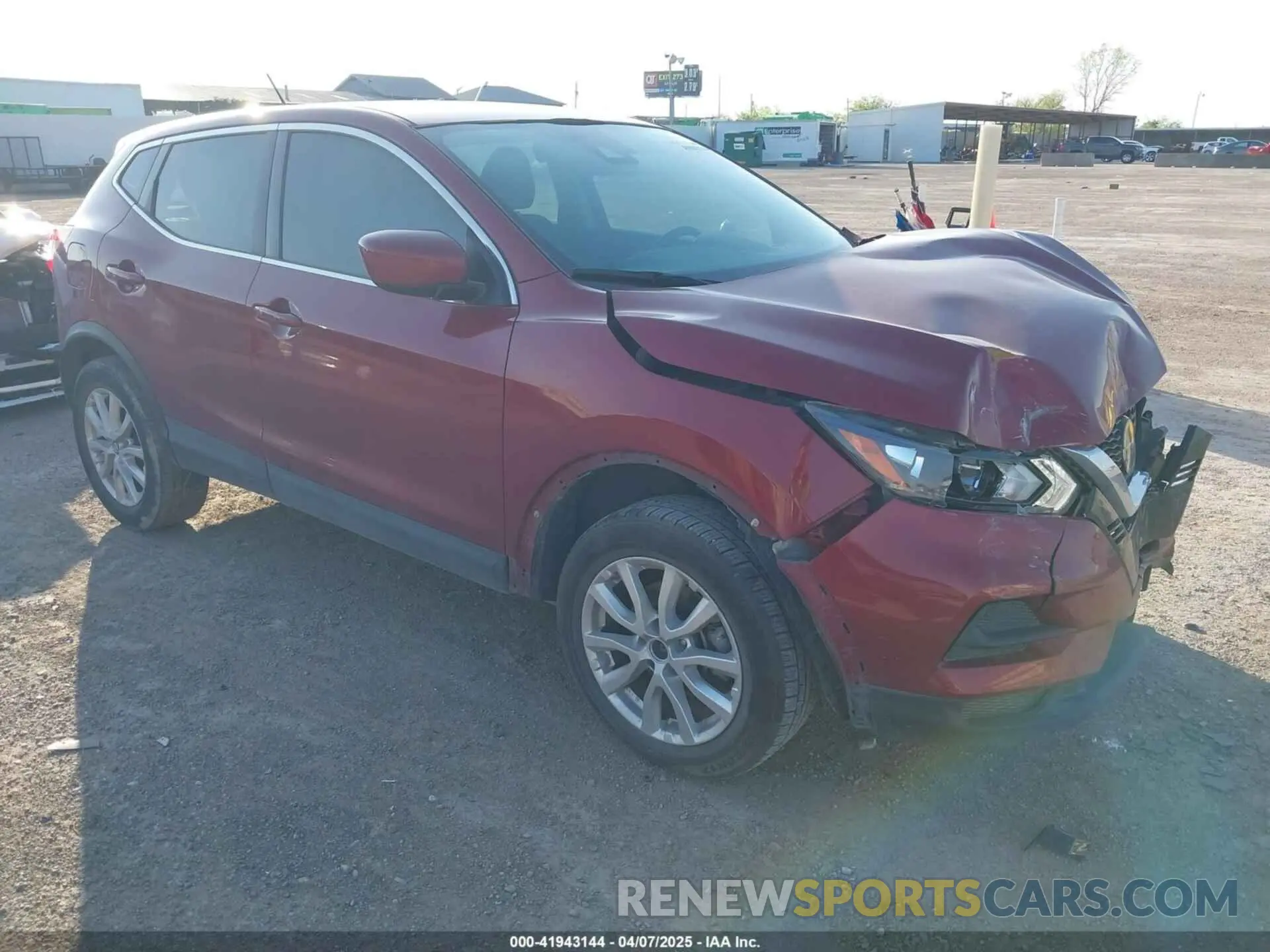 1 Photograph of a damaged car JN1BJ1AW8MW420822 NISSAN ROGUE SPORT 2021