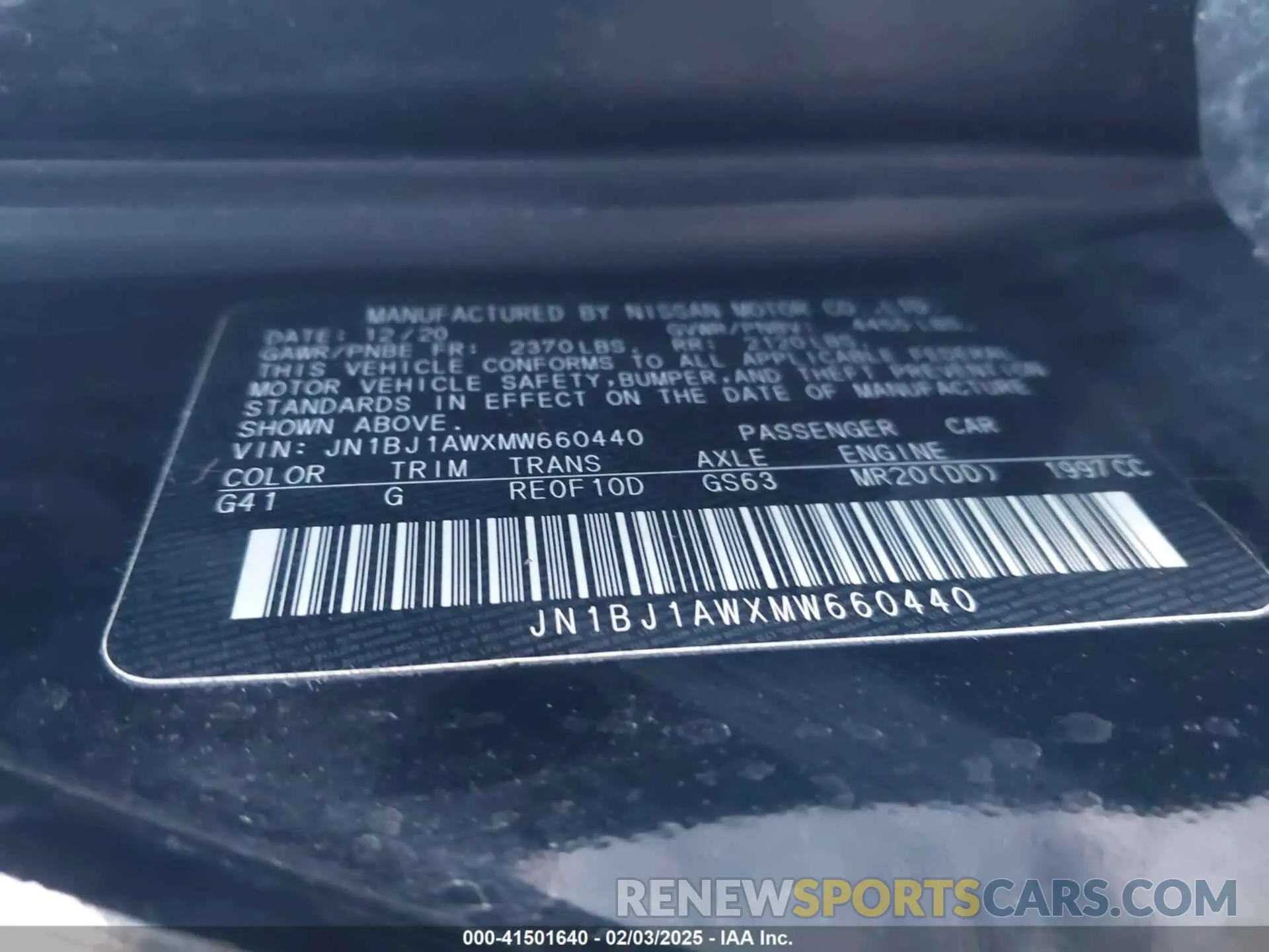 9 Photograph of a damaged car JN1BJ1AWXMW660440 NISSAN ROGUE SPORT 2021