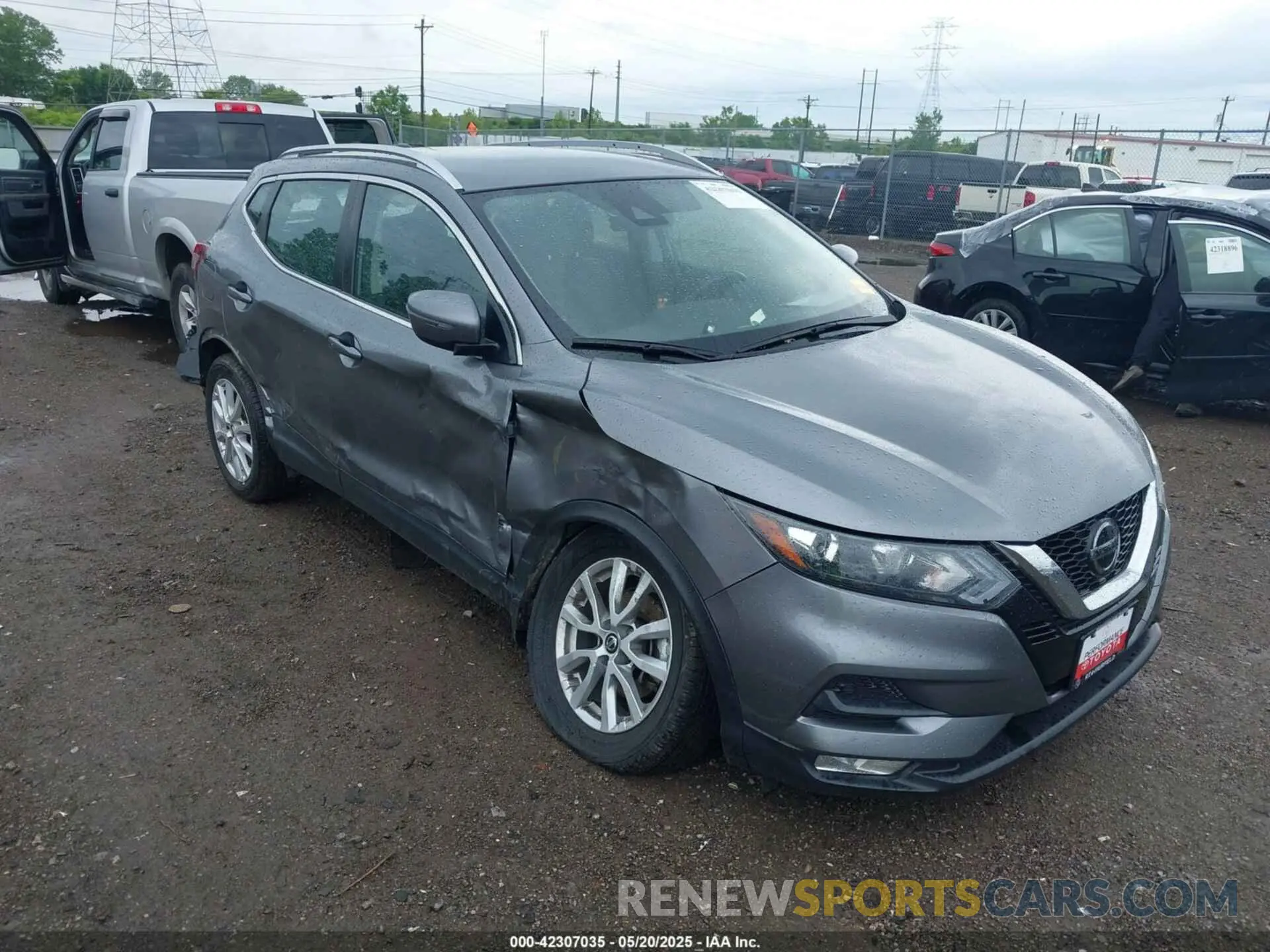 1 Photograph of a damaged car JN1BJ1BW7MW671443 NISSAN ROGUE SPORT 2021