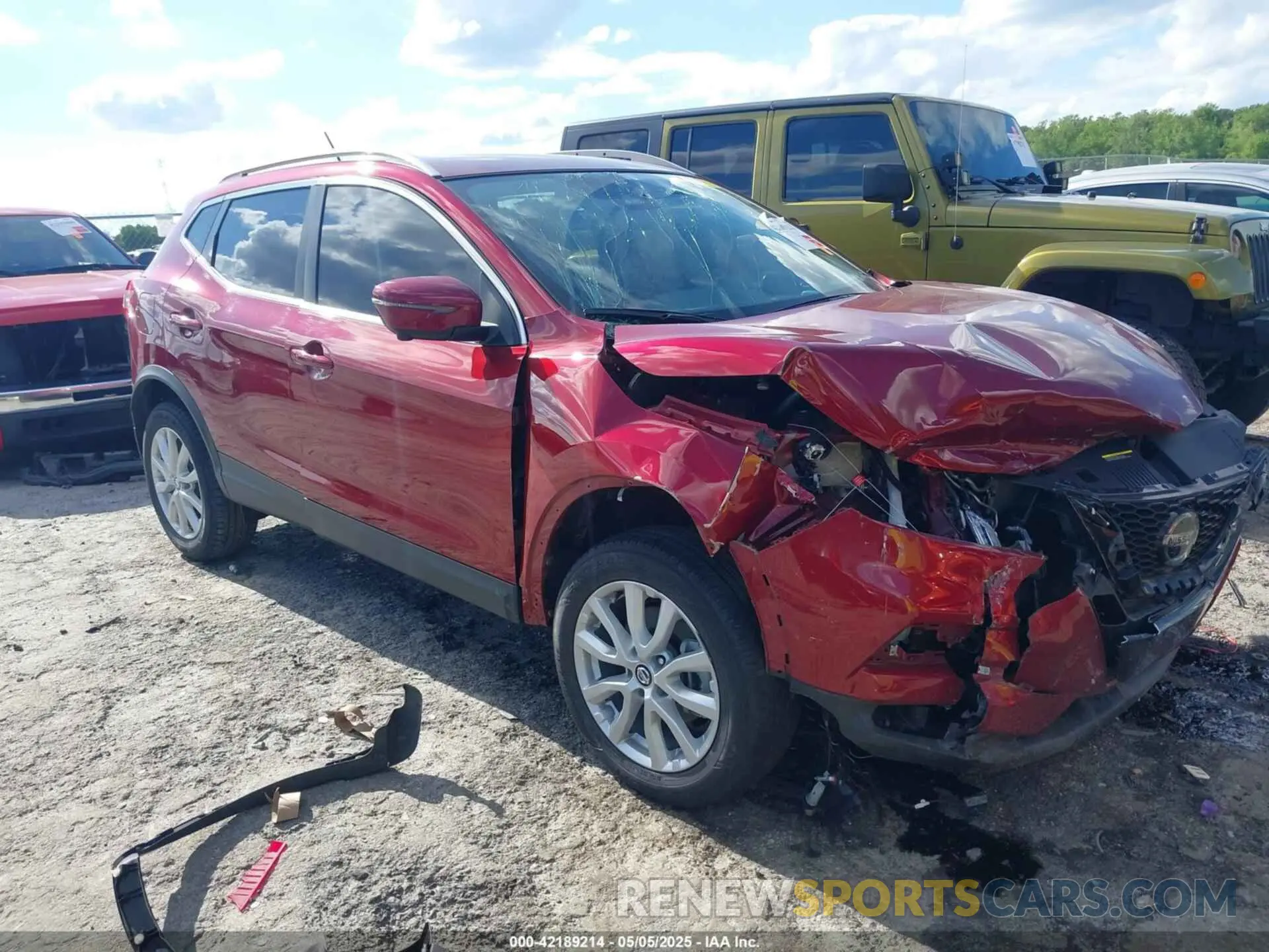 1 Photograph of a damaged car JN1BJ1BW0NW487706 NISSAN ROGUE SPORT 2022