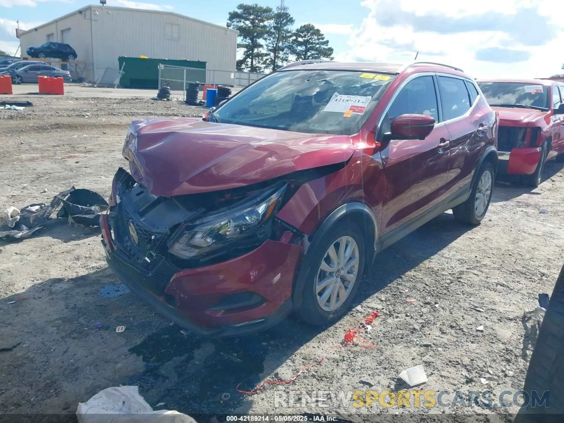2 Photograph of a damaged car JN1BJ1BW0NW487706 NISSAN ROGUE SPORT 2022