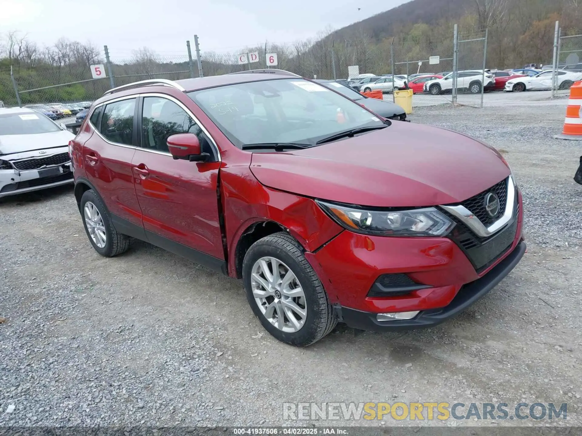1 Photograph of a damaged car JN1BJ1BW6NW487449 NISSAN ROGUE SPORT 2022