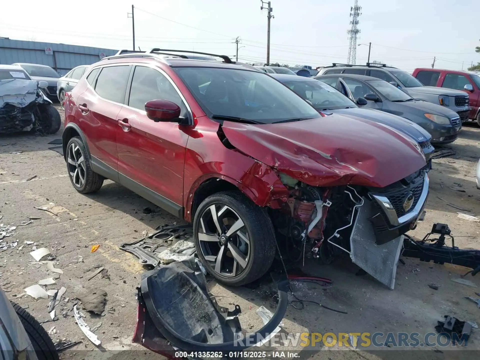 1 Photograph of a damaged car JN1BJ1CV2NW351390 NISSAN ROGUE SPORT 2022