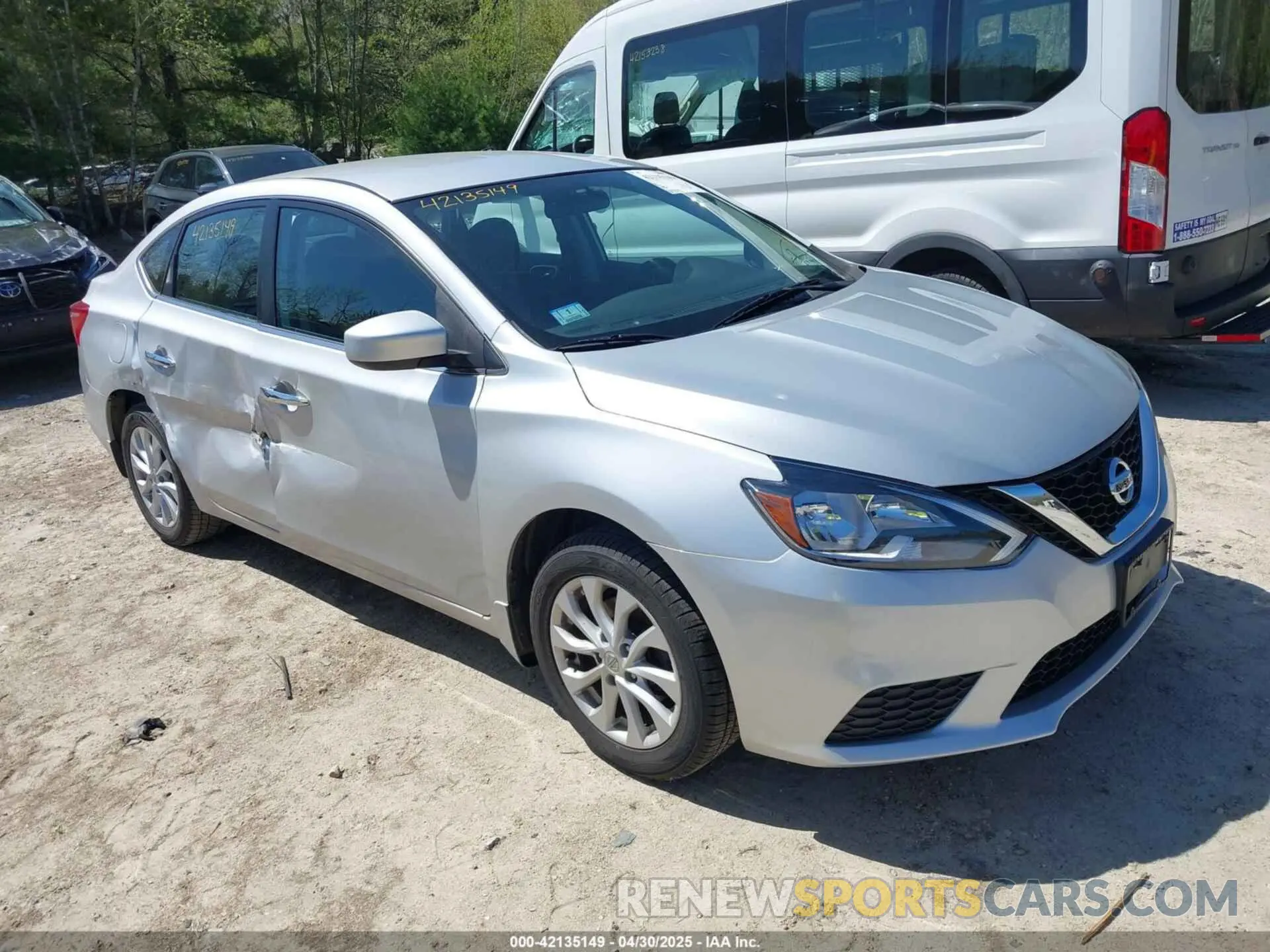 1 Photograph of a damaged car 3N1AB7AP0KL603025 NISSAN SENTRA 2019