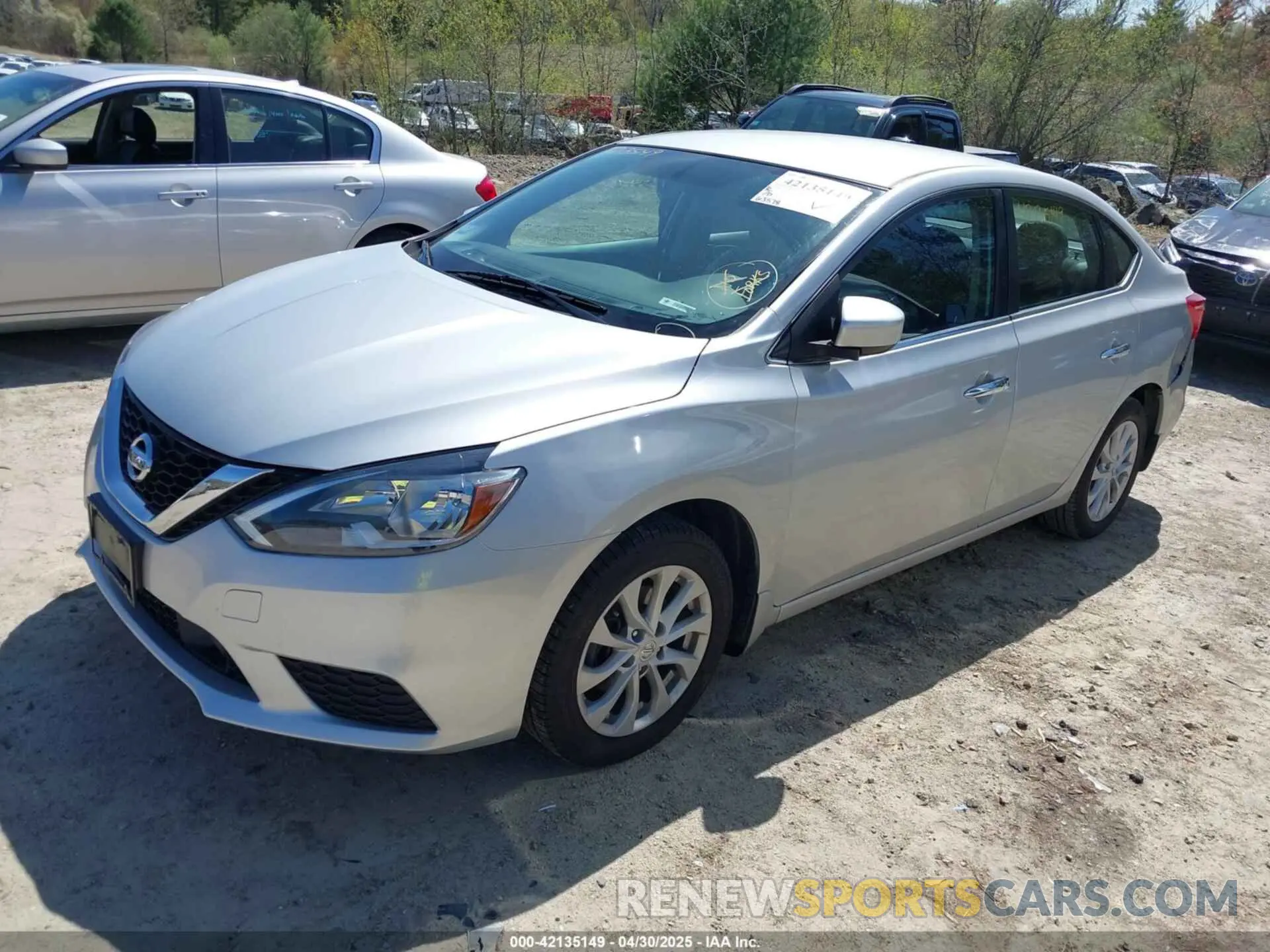 2 Photograph of a damaged car 3N1AB7AP0KL603025 NISSAN SENTRA 2019