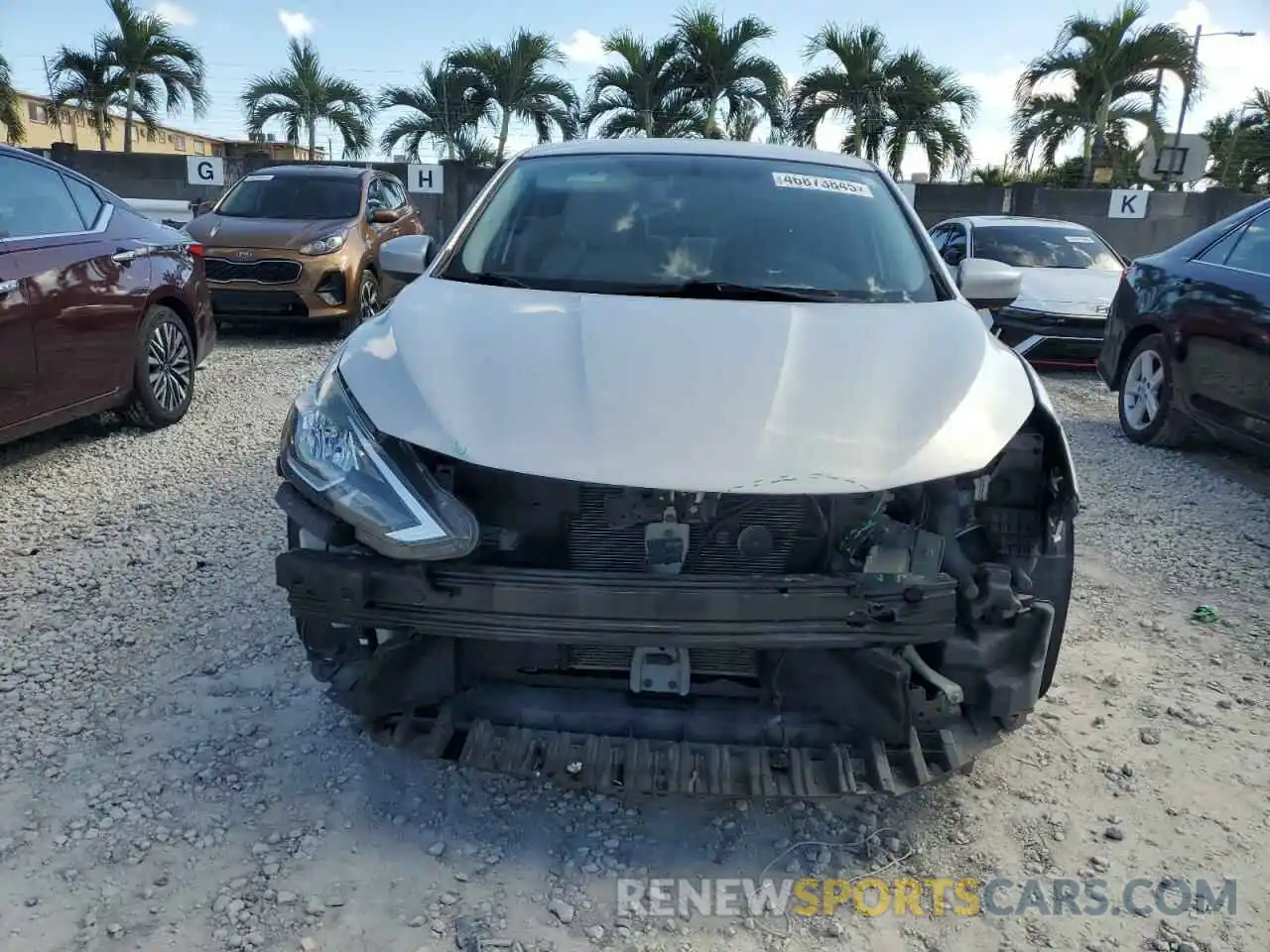 5 Photograph of a damaged car 3N1AB7AP0KL603123 NISSAN SENTRA 2019