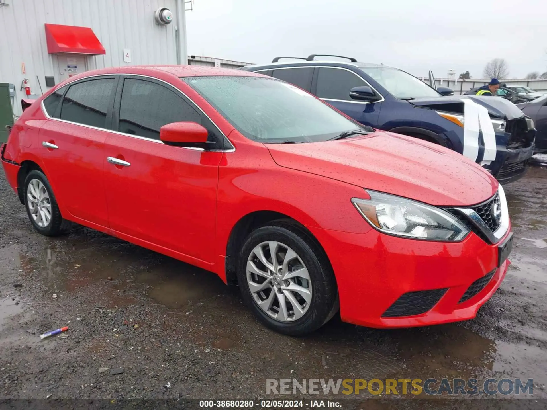 1 Photograph of a damaged car 3N1AB7AP0KL609147 NISSAN SENTRA 2019