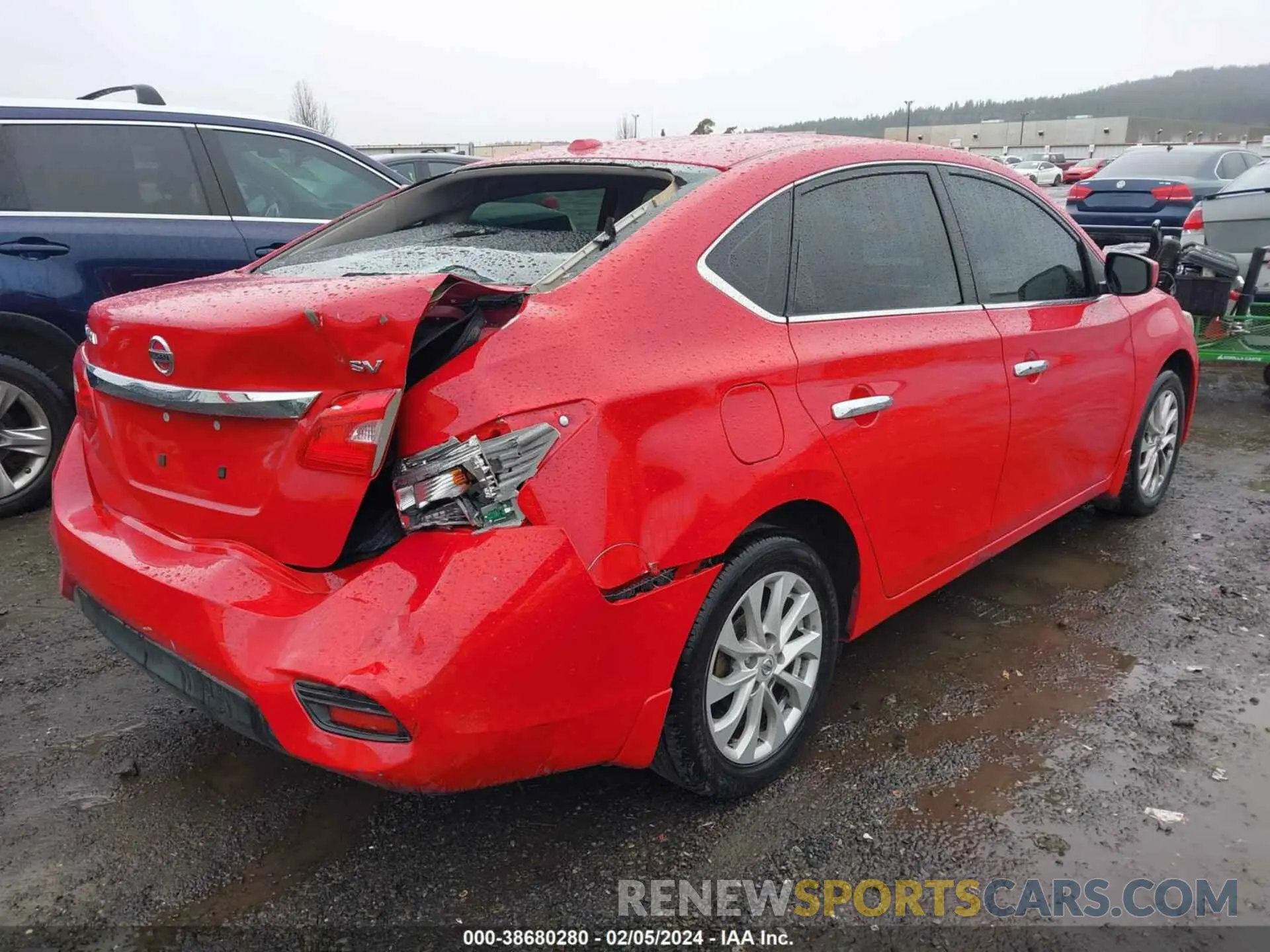 4 Photograph of a damaged car 3N1AB7AP0KL609147 NISSAN SENTRA 2019