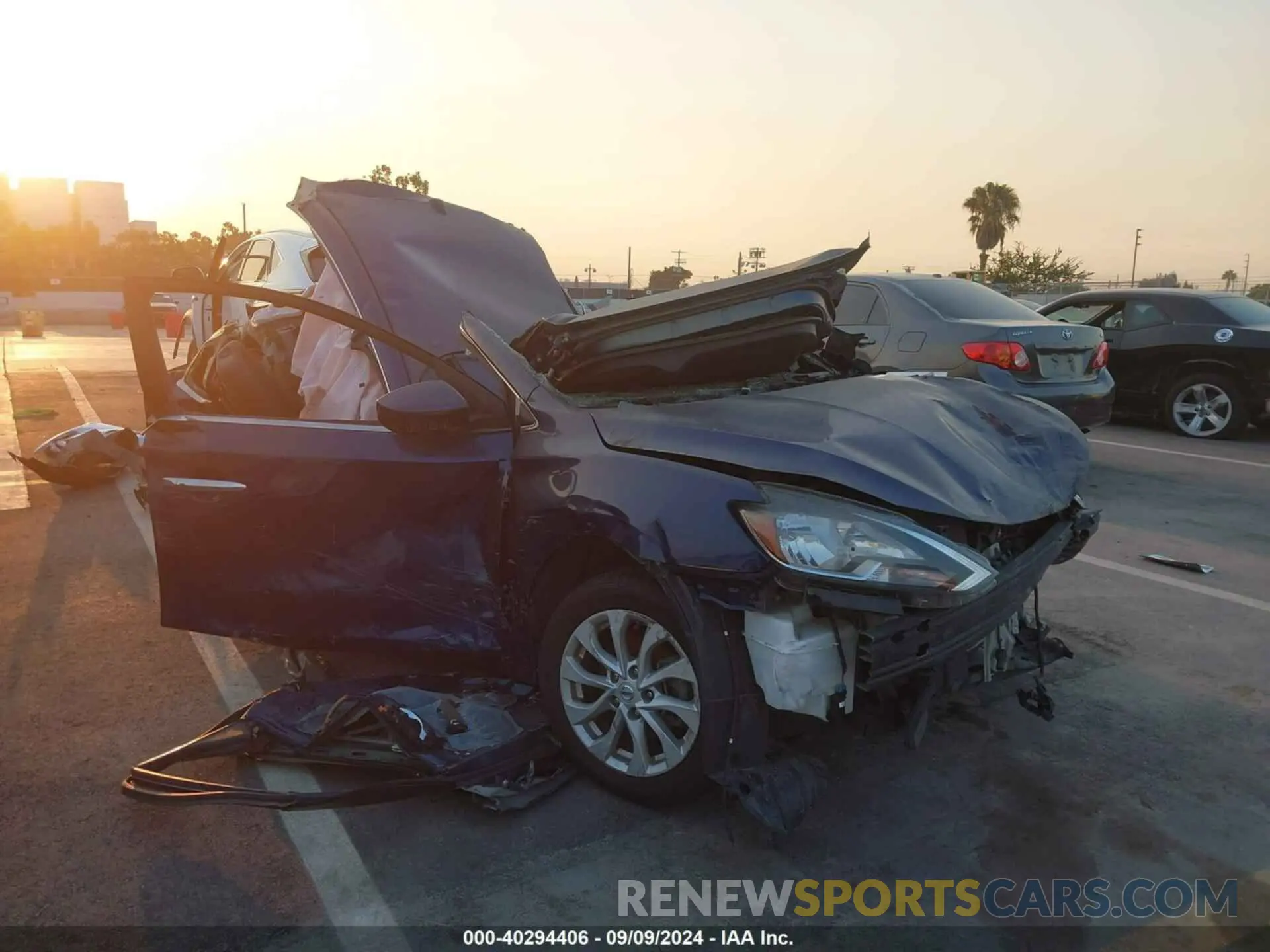1 Photograph of a damaged car 3N1AB7AP0KL612128 NISSAN SENTRA 2019