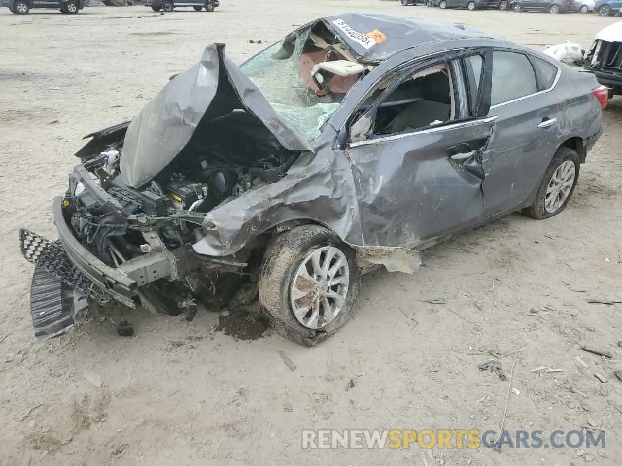 1 Photograph of a damaged car 3N1AB7AP0KL622657 NISSAN SENTRA 2019