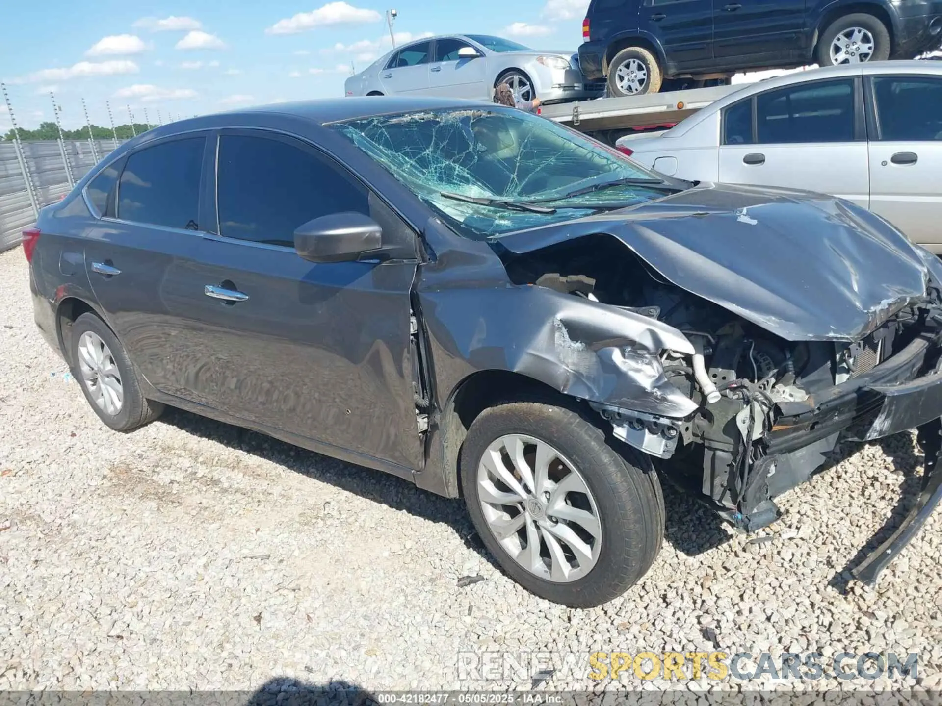 1 Photograph of a damaged car 3N1AB7AP0KL625817 NISSAN SENTRA 2019