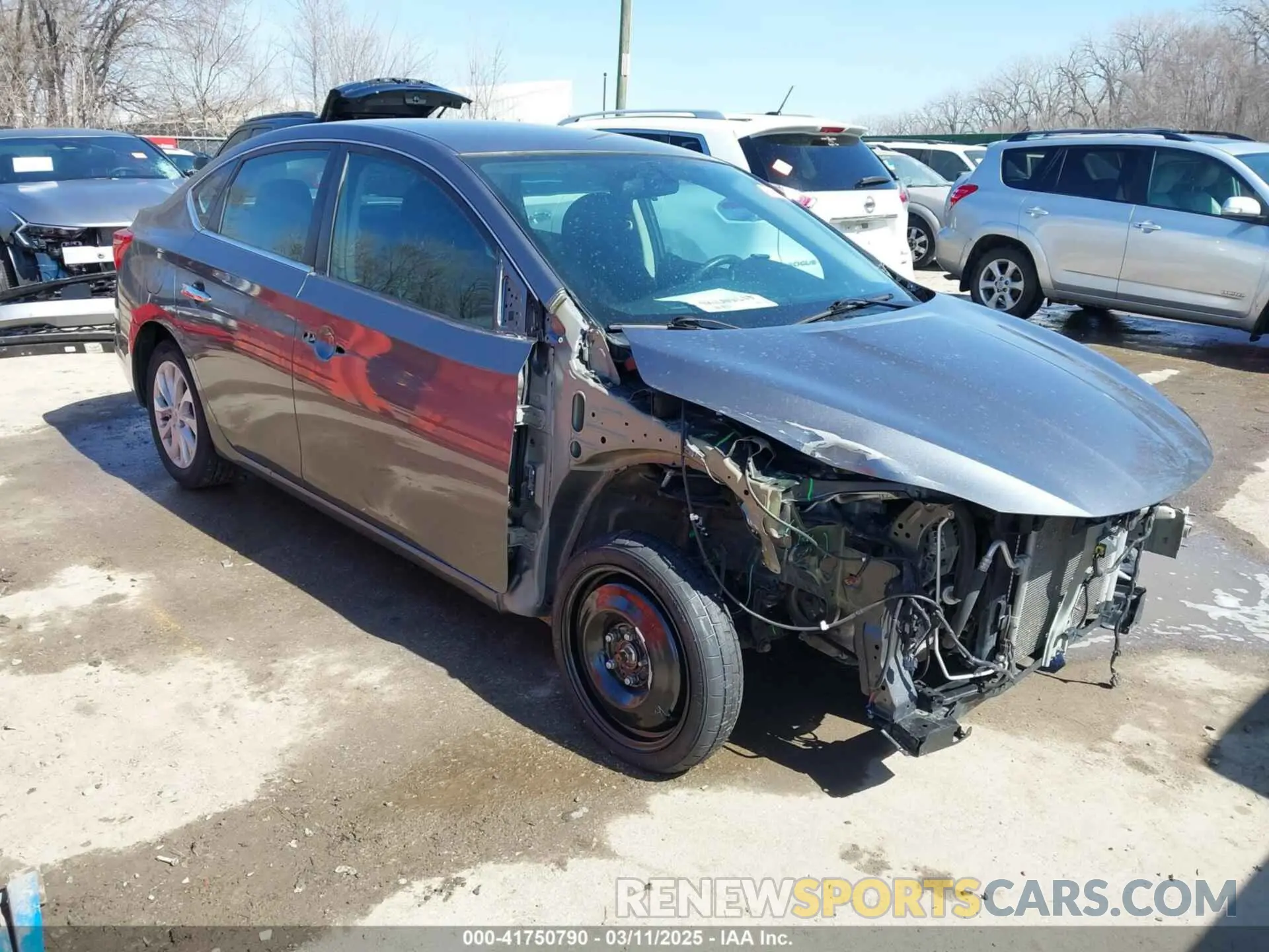 1 Photograph of a damaged car 3N1AB7AP0KL626675 NISSAN SENTRA 2019