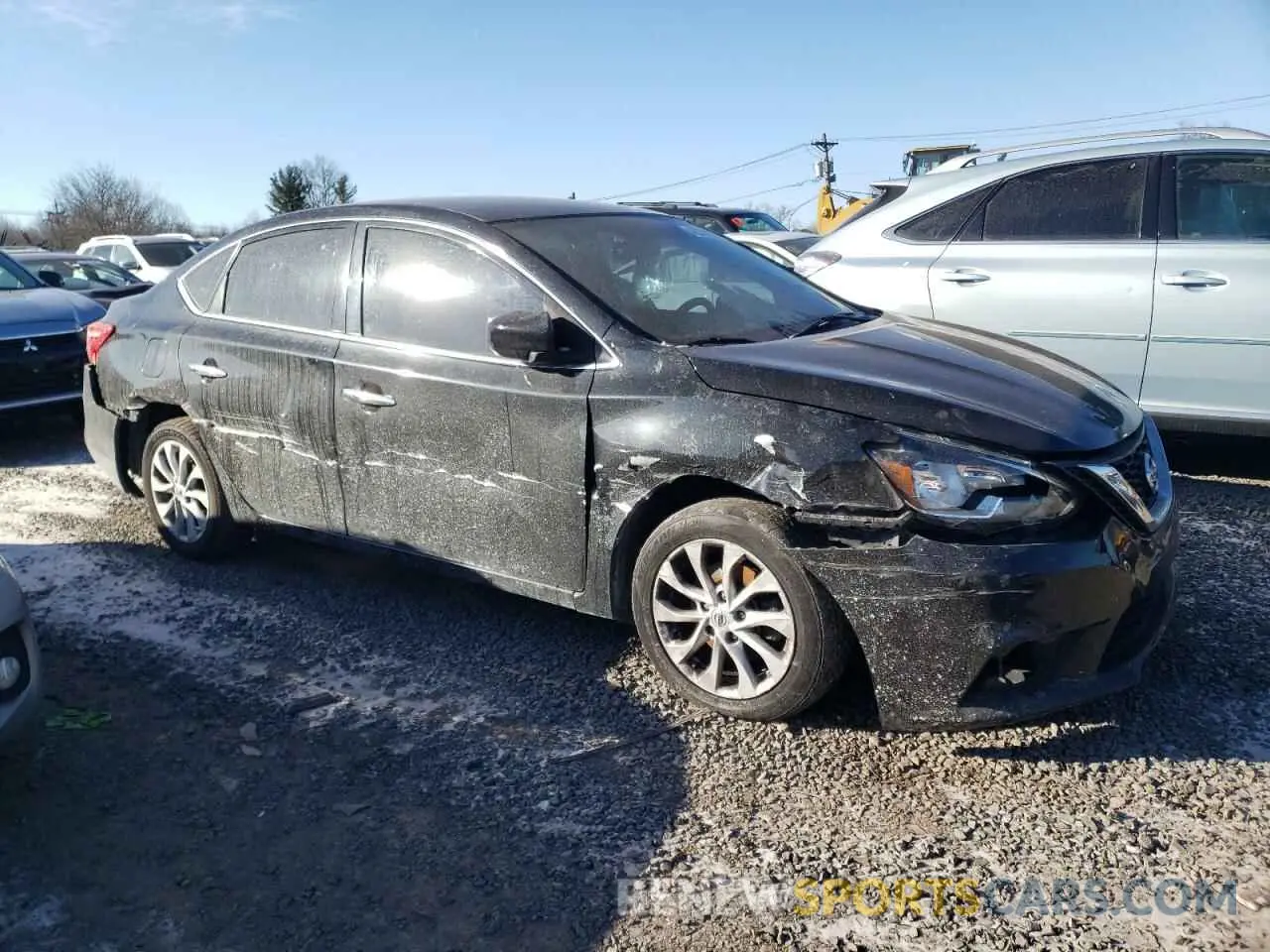 4 Photograph of a damaged car 3N1AB7AP0KL626742 NISSAN SENTRA 2019