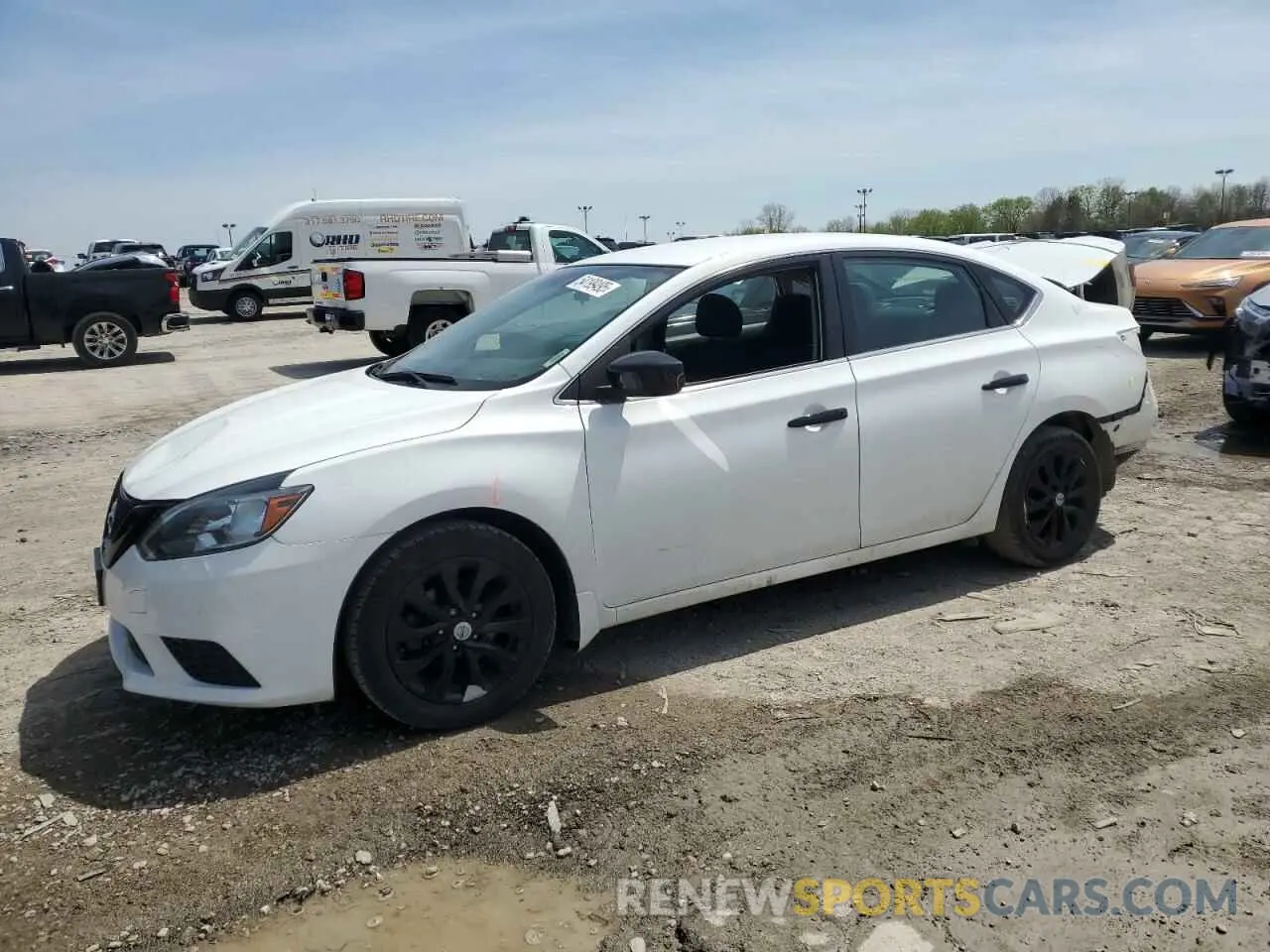 1 Photograph of a damaged car 3N1AB7AP0KY202464 NISSAN SENTRA 2019