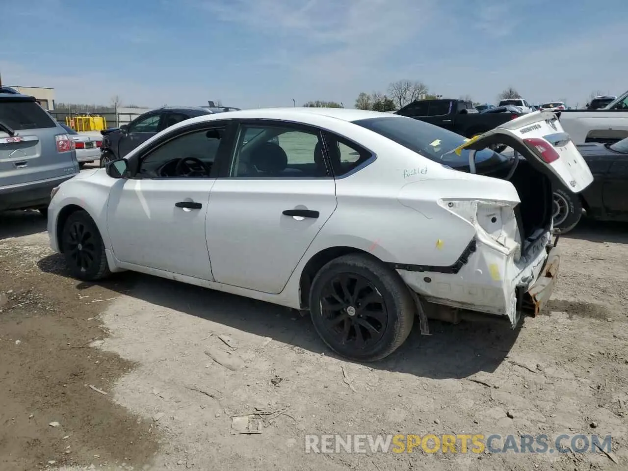 2 Photograph of a damaged car 3N1AB7AP0KY202464 NISSAN SENTRA 2019