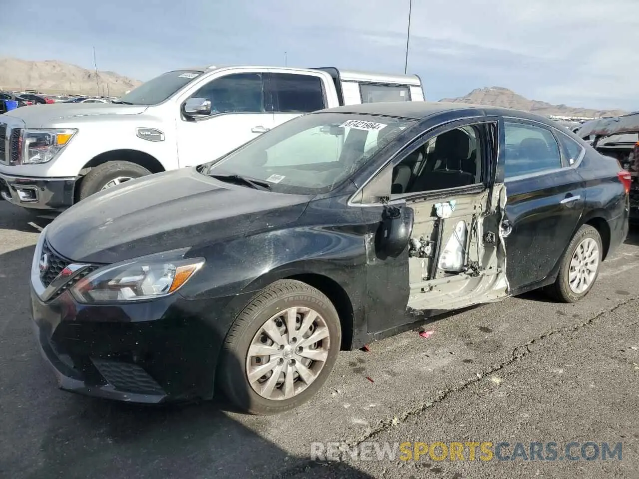 1 Photograph of a damaged car 3N1AB7AP0KY206241 NISSAN SENTRA 2019