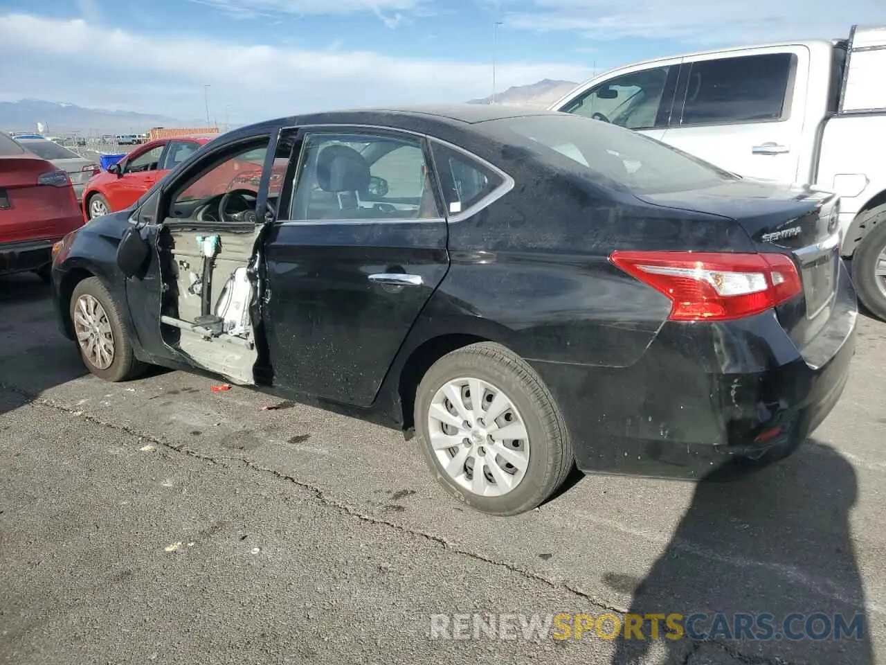 2 Photograph of a damaged car 3N1AB7AP0KY206241 NISSAN SENTRA 2019